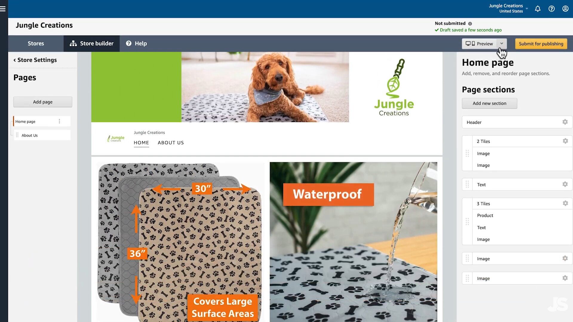 How to create an Amazon Storefront step-by-step Preview, submit, and publish your Storefront