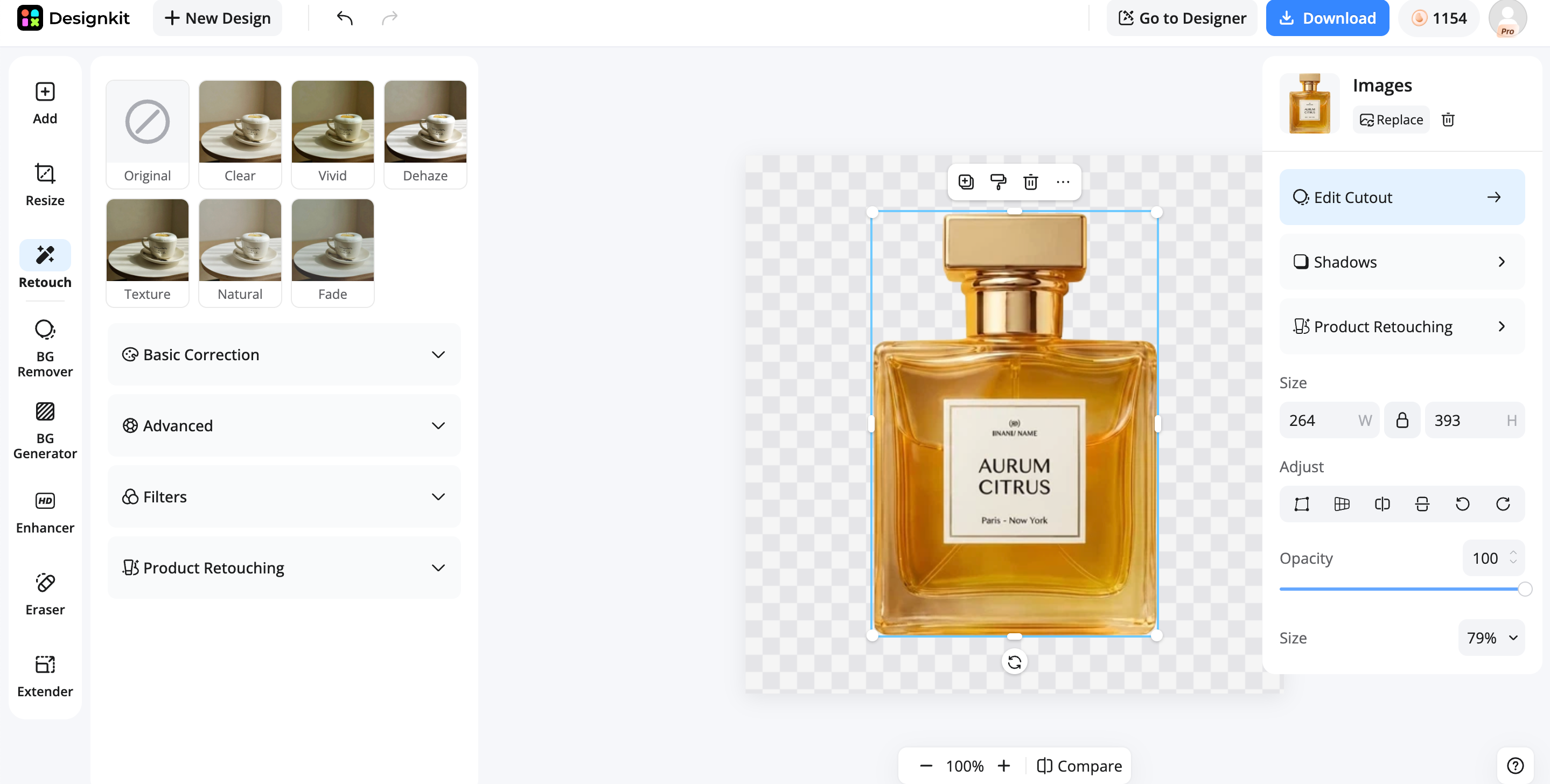 How to enhance photos with Designkit Edit your image with AI