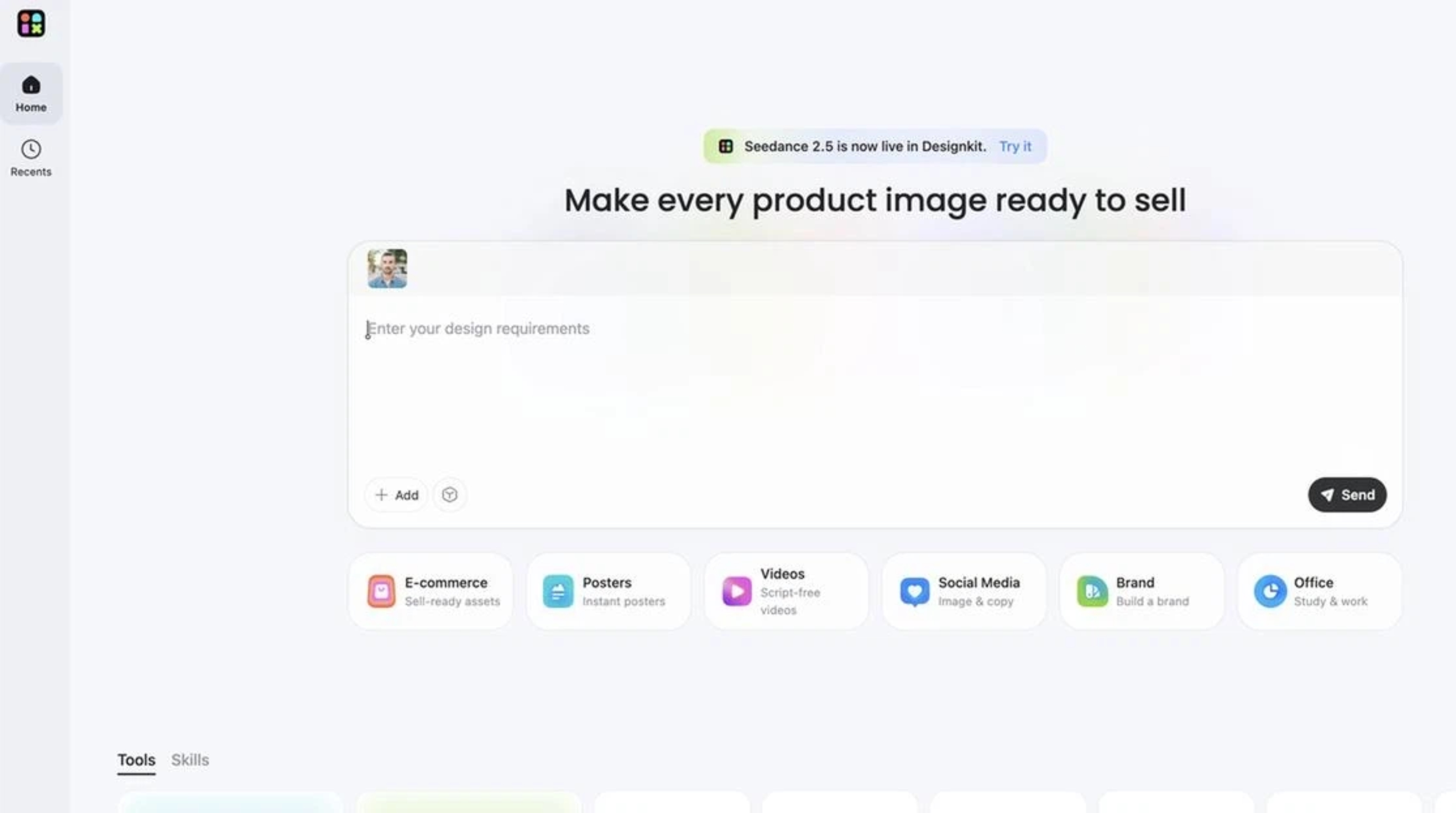 Upload a clear reference photo