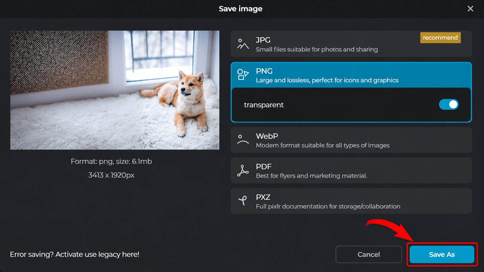How Does Pixlr Photo Editor Work Export Your Finished Image