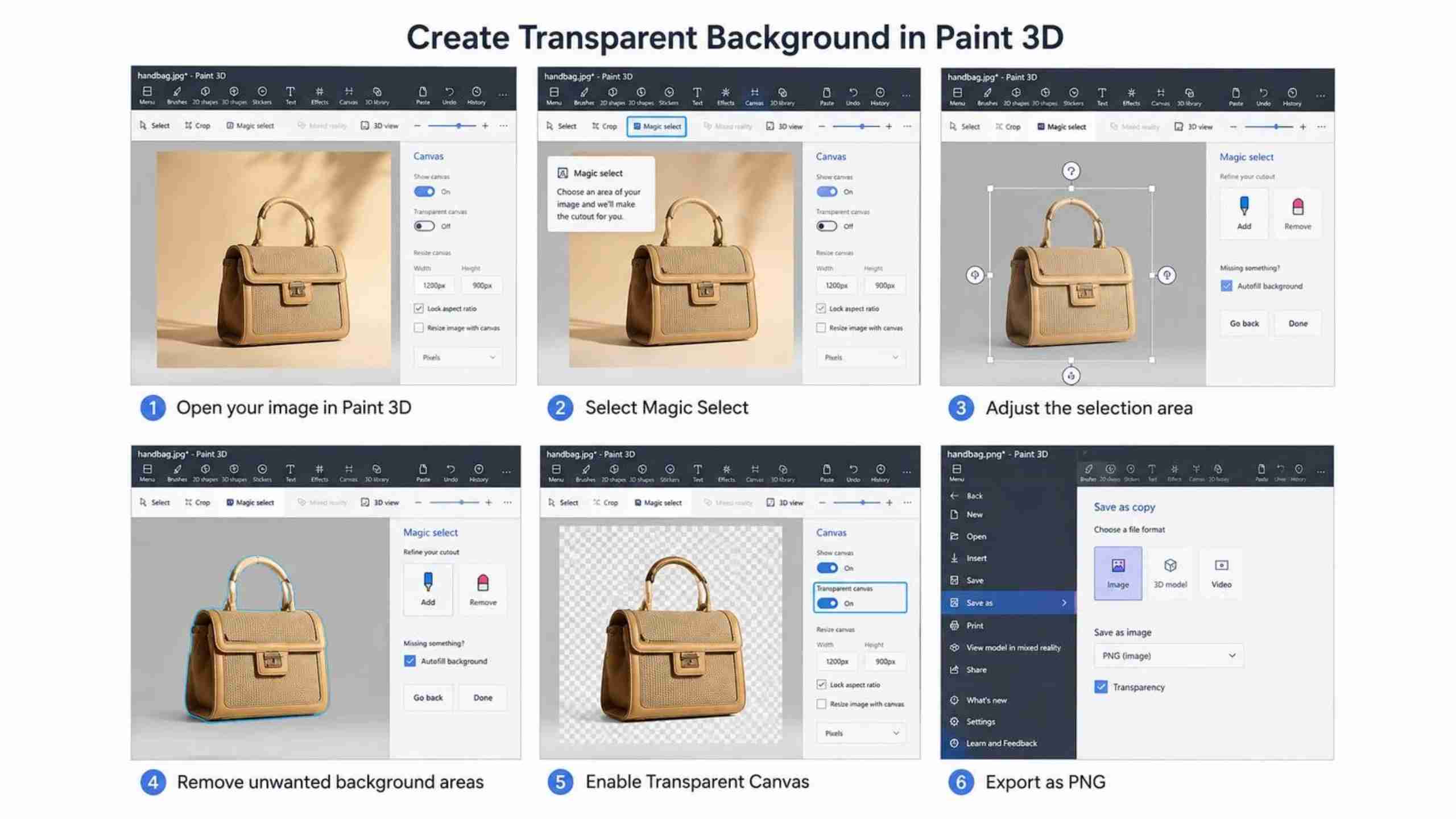 How to Make a Transparent Background in Paint Create a Transparent Background in Paint 3D