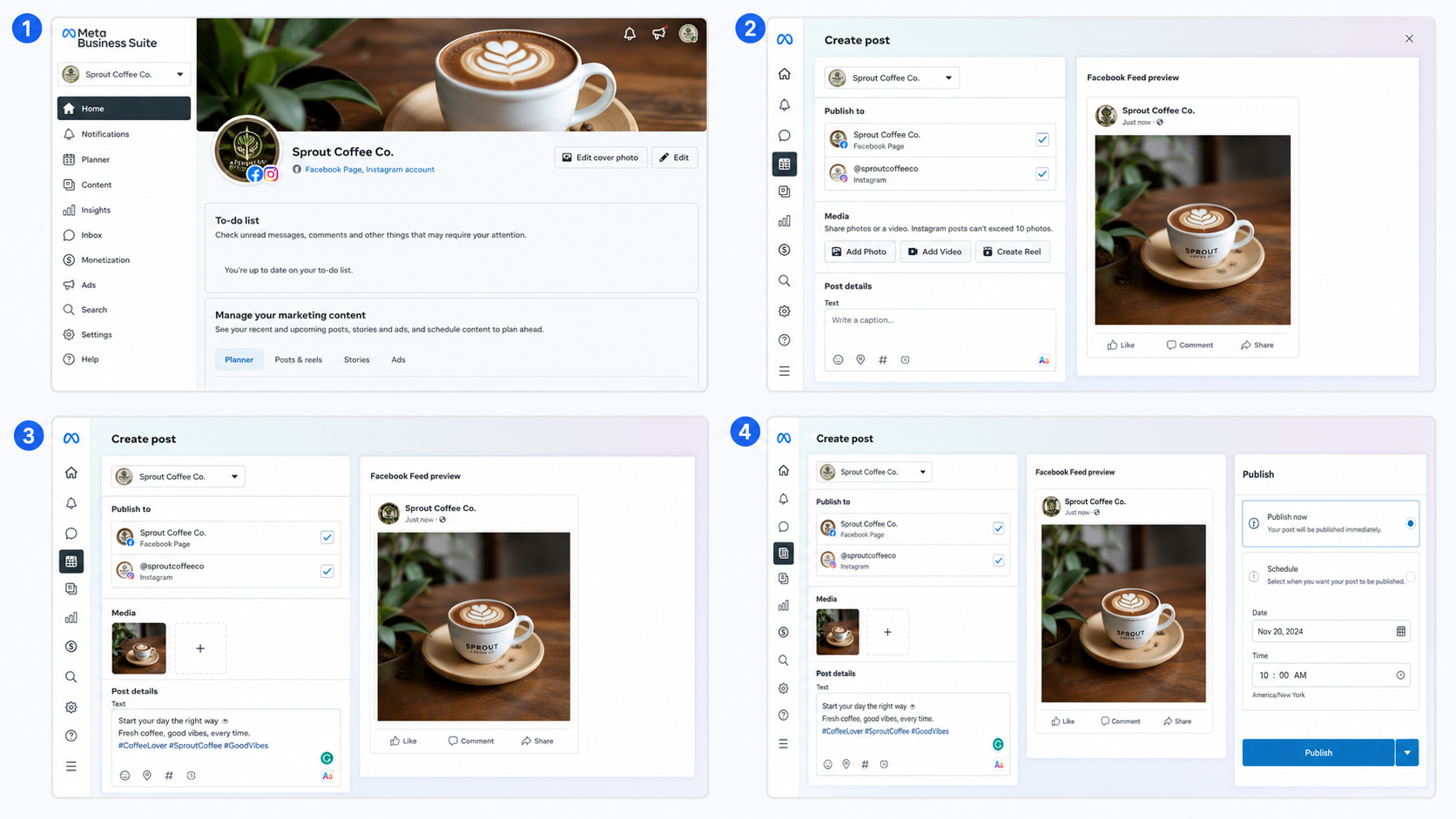 How to Post on Instagram from Desktop Post Using Meta Business Suite