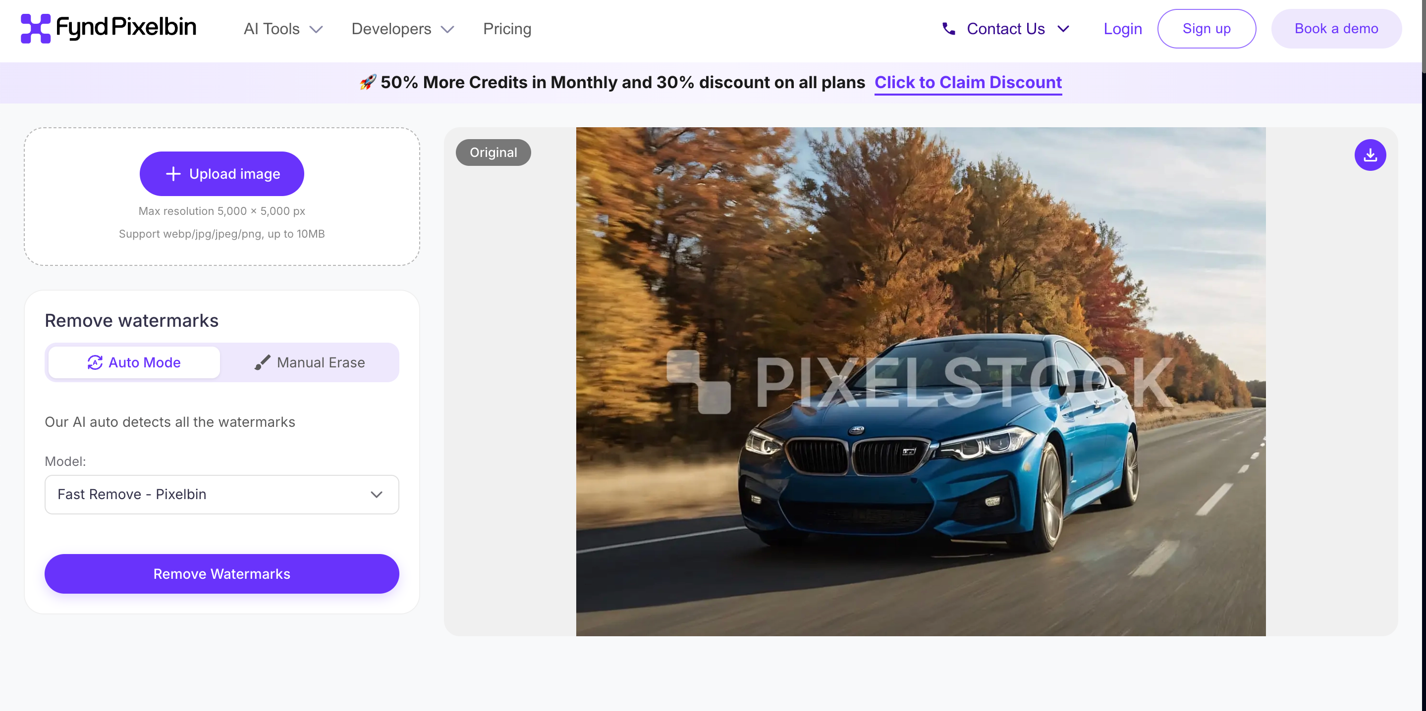 How Pixelbin Removes Watermarks From Photos Upload Your Image