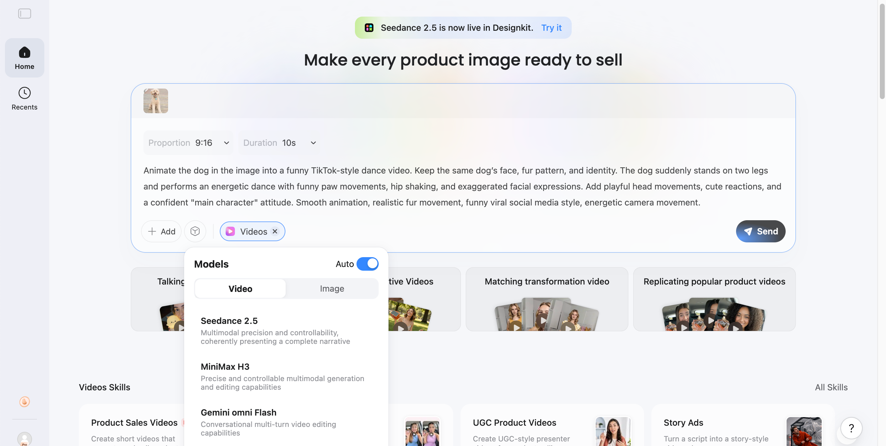 How to animate a picture with Designkit Describe and generate the animation