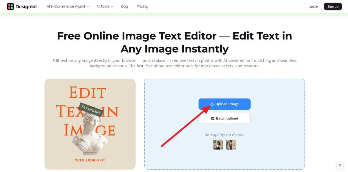 Upload Your Photo upload the image