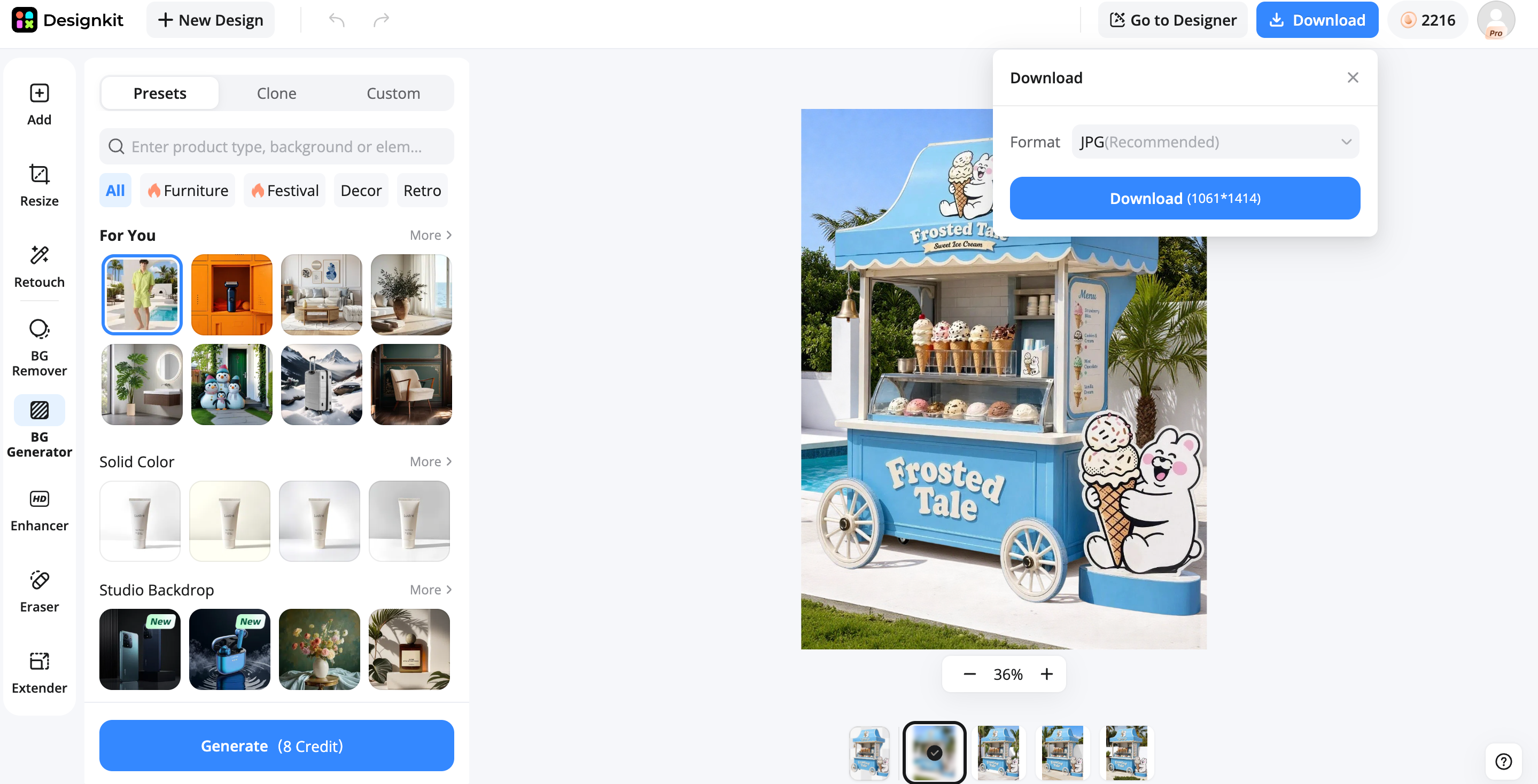 How to Edit a Photo With Designkit on Mac Review and Export the Final Image