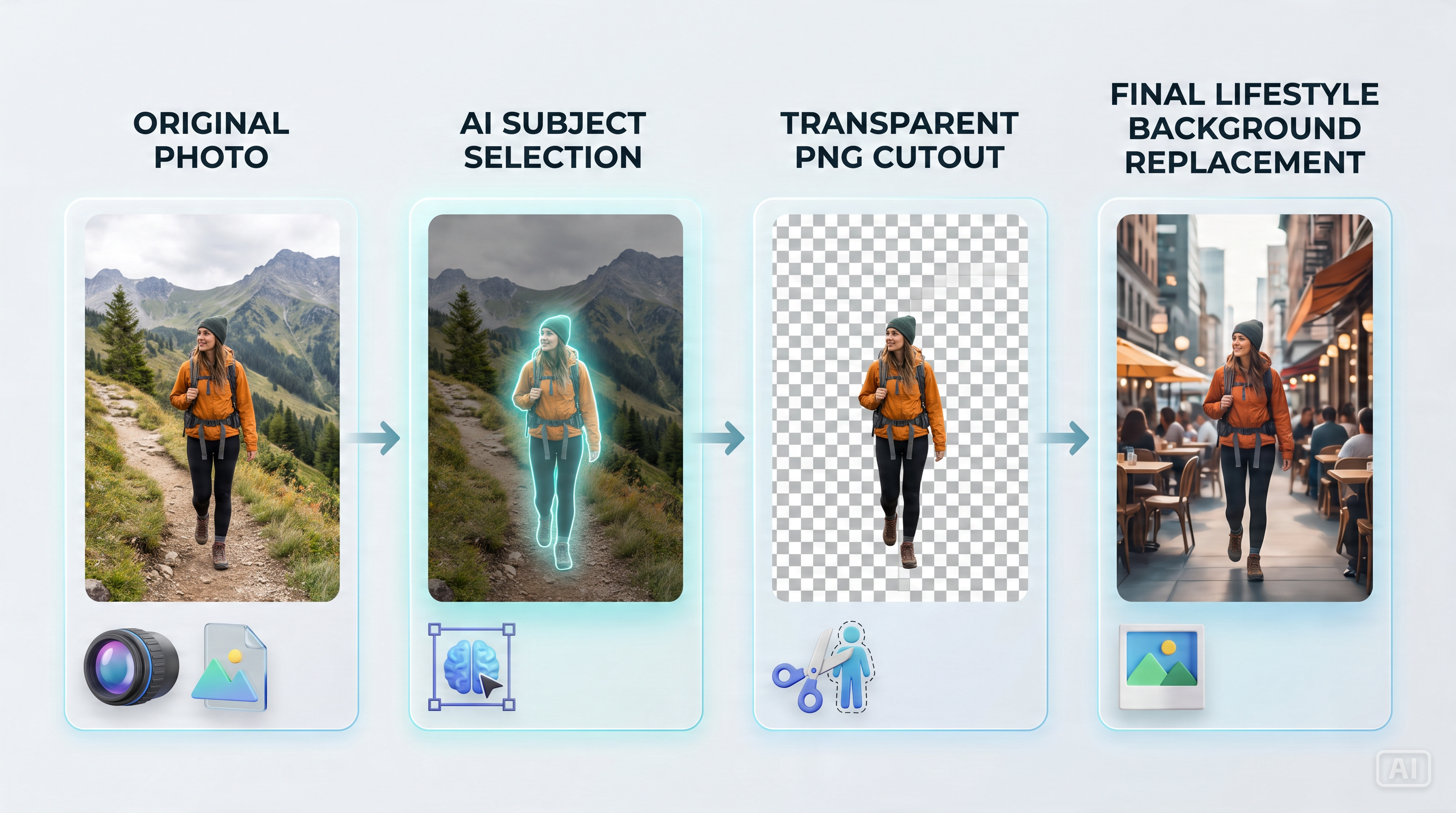How AI Background Editing Works AI Background Editing Workflow