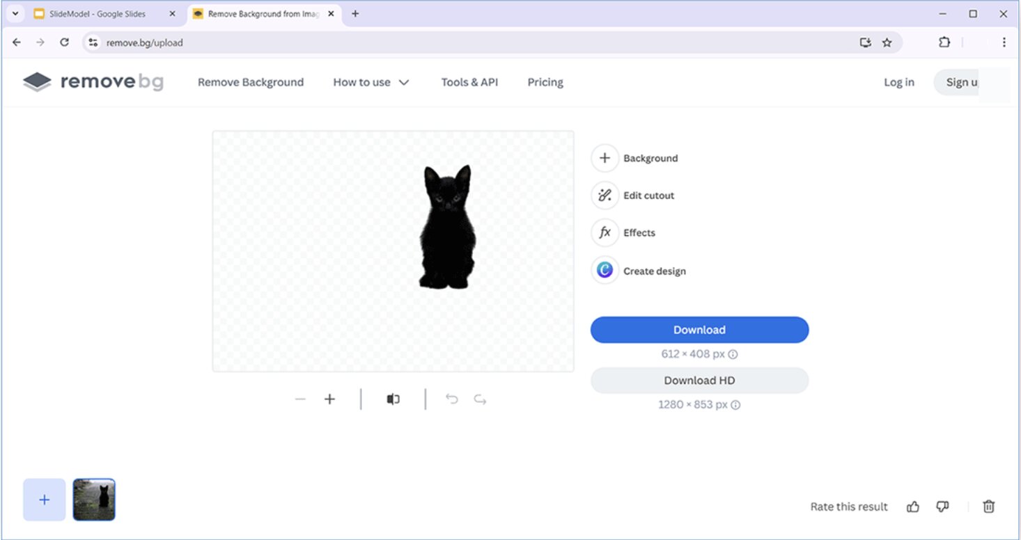 Export as transparent PNG