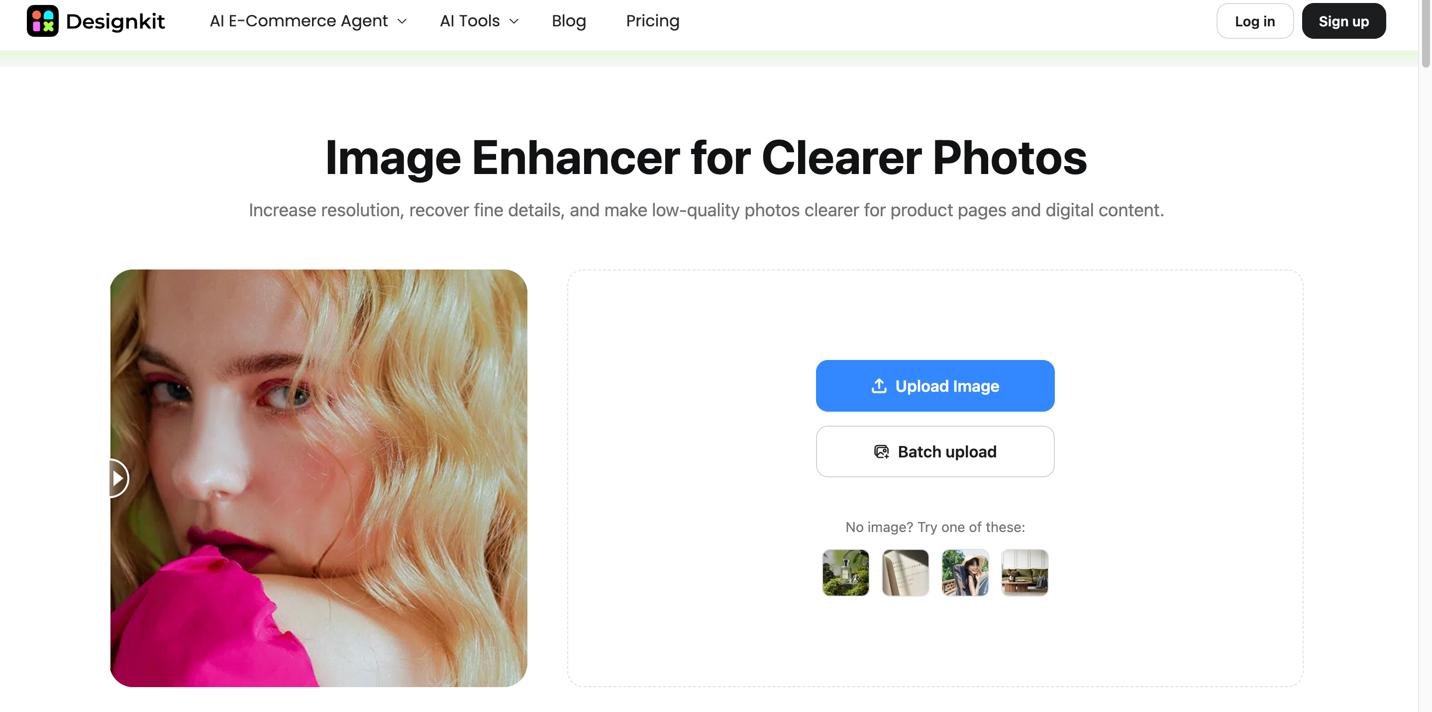 Designkit landing page