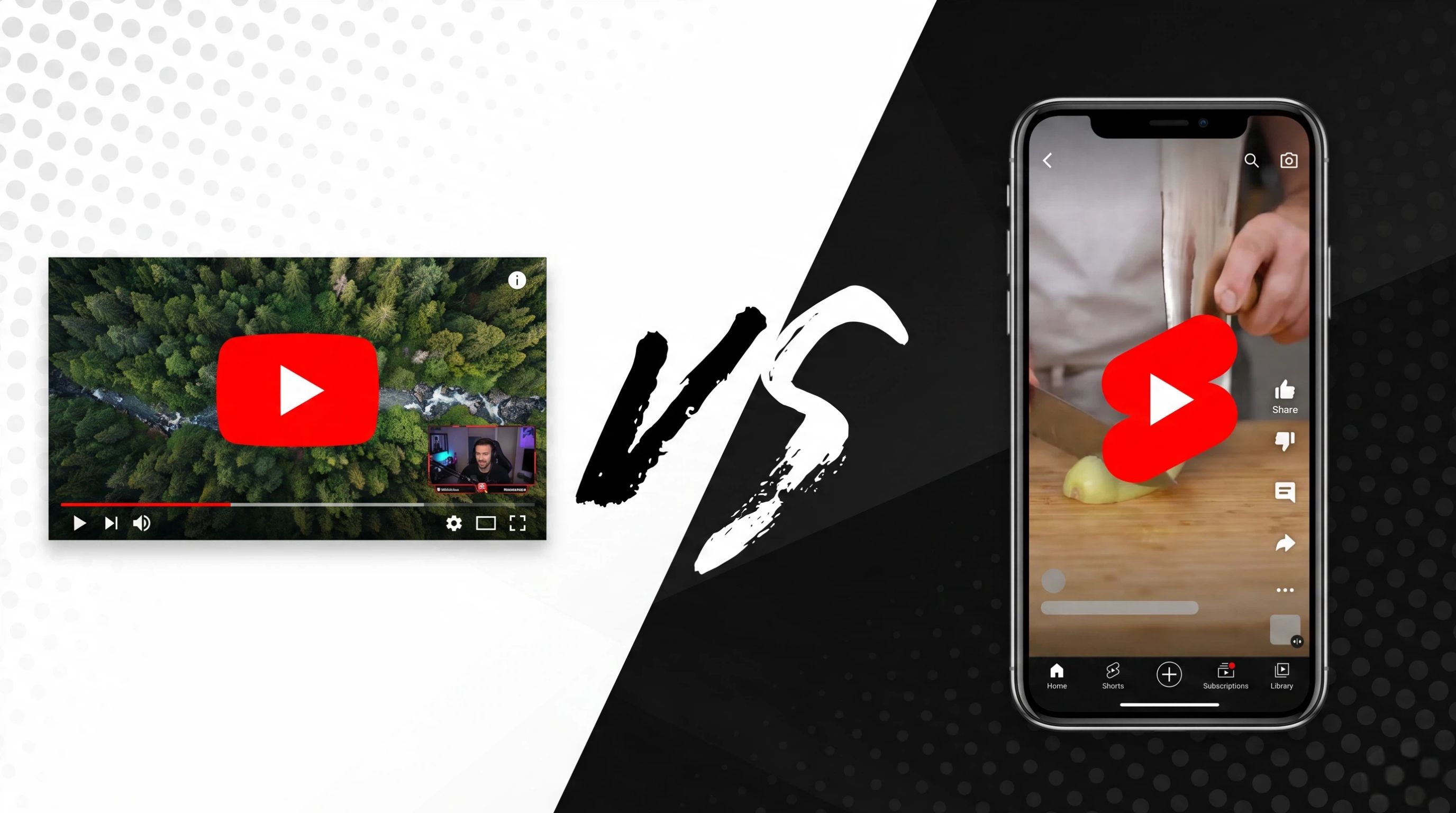 Long-Form Videos vs. YouTube Shorts