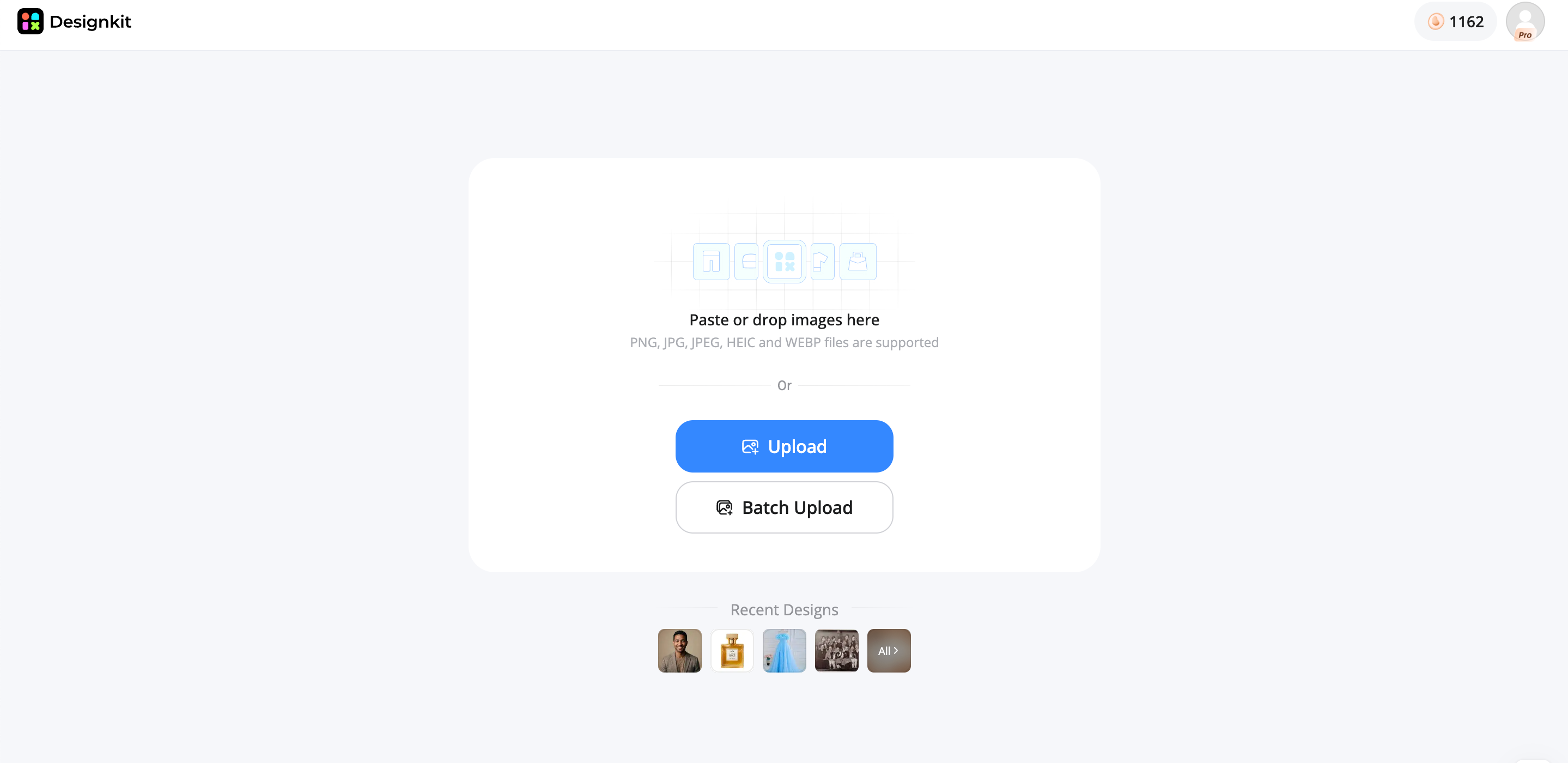 How to enhance photos with Designkit Upload your photo
