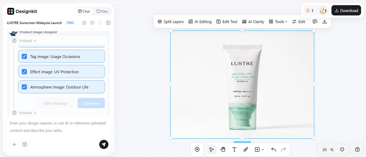 How to create Amazon Storefront assets with Designkit Review and download the finished creative