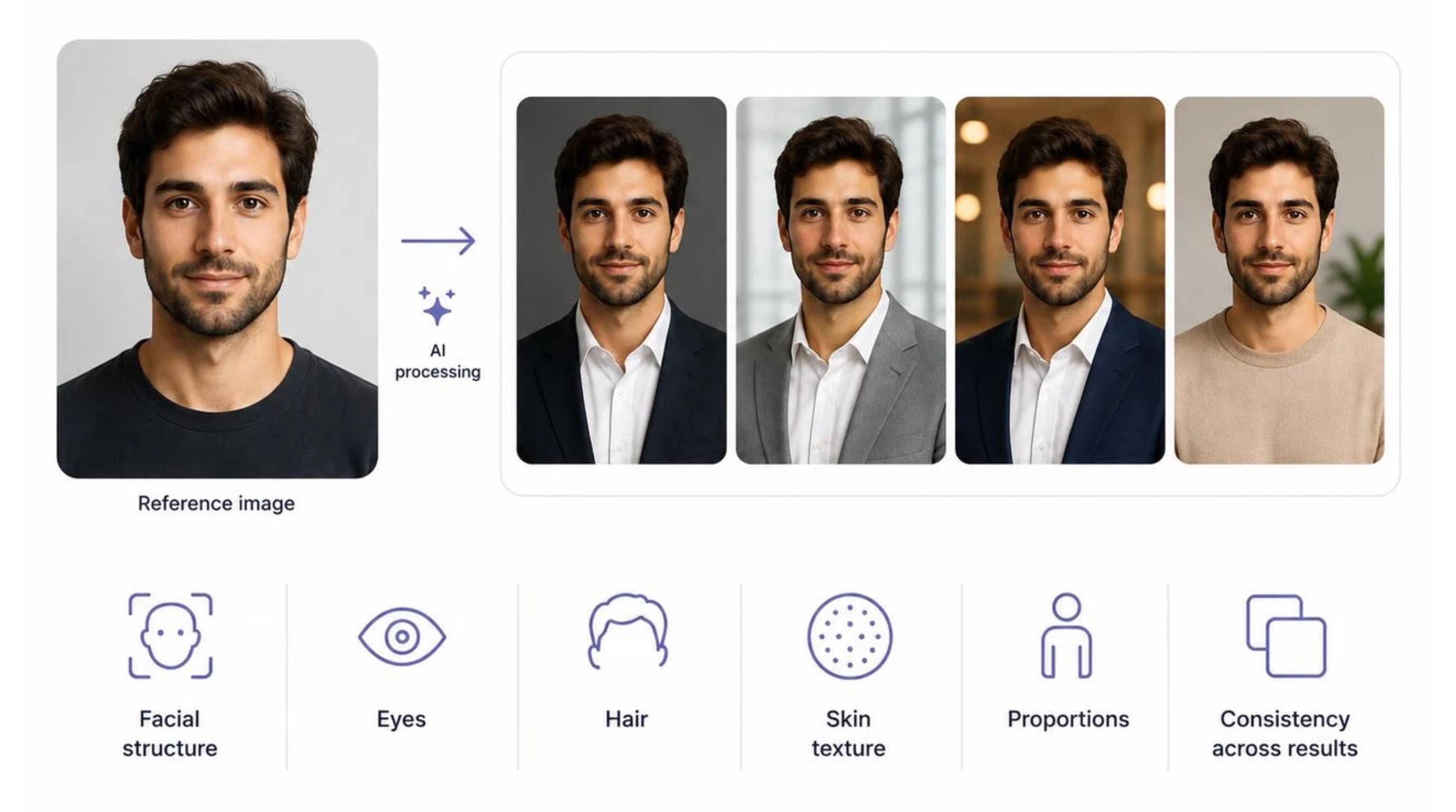 Facial realism and identity preservation