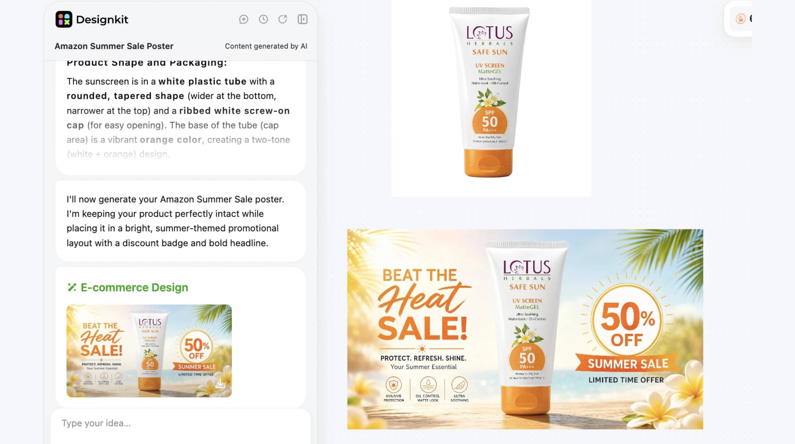 Create Posters with Designkit in 3 Steps Generate and Customize Poster Designs