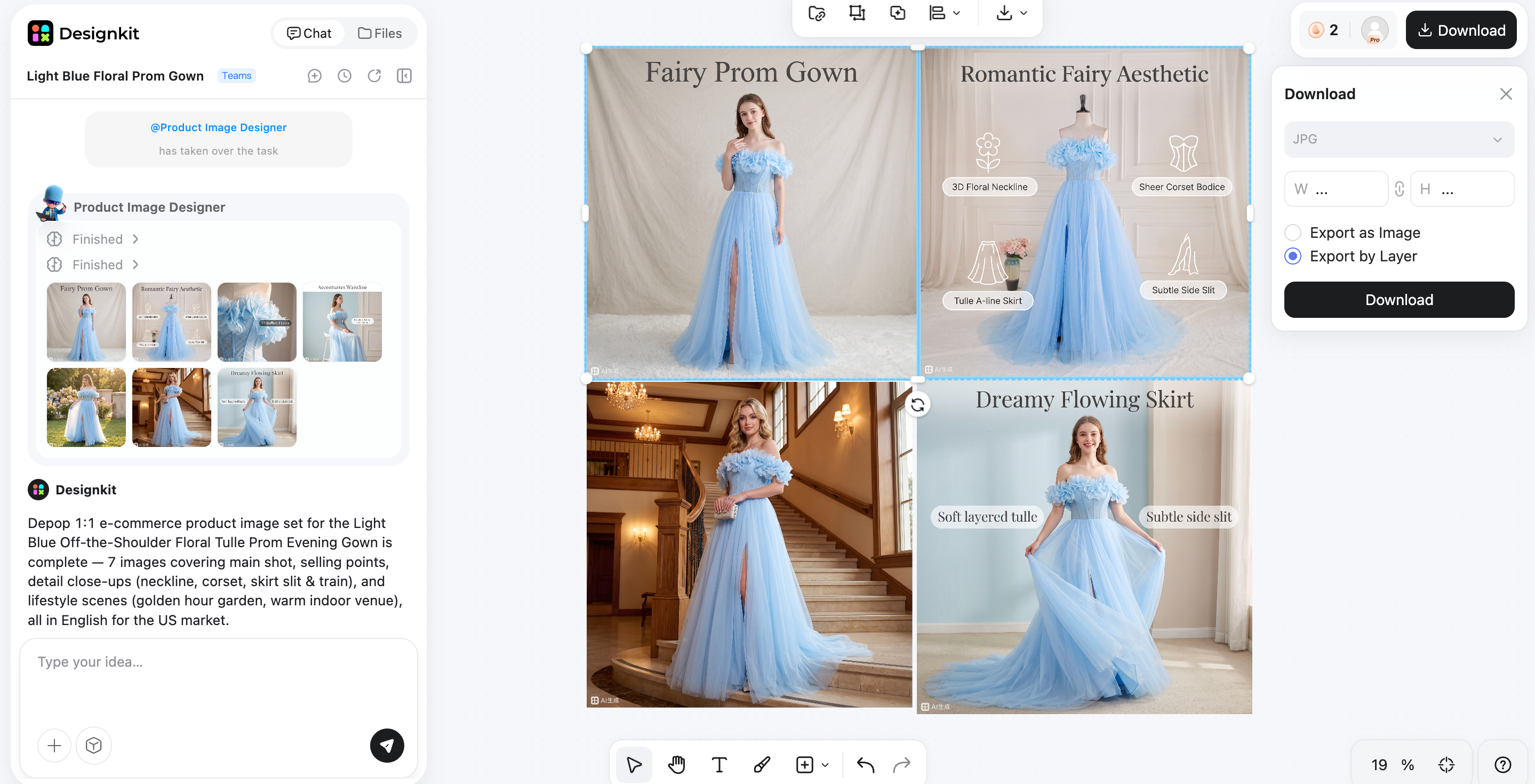 Create Ecommerce Visuals with Designkit Export and Publish