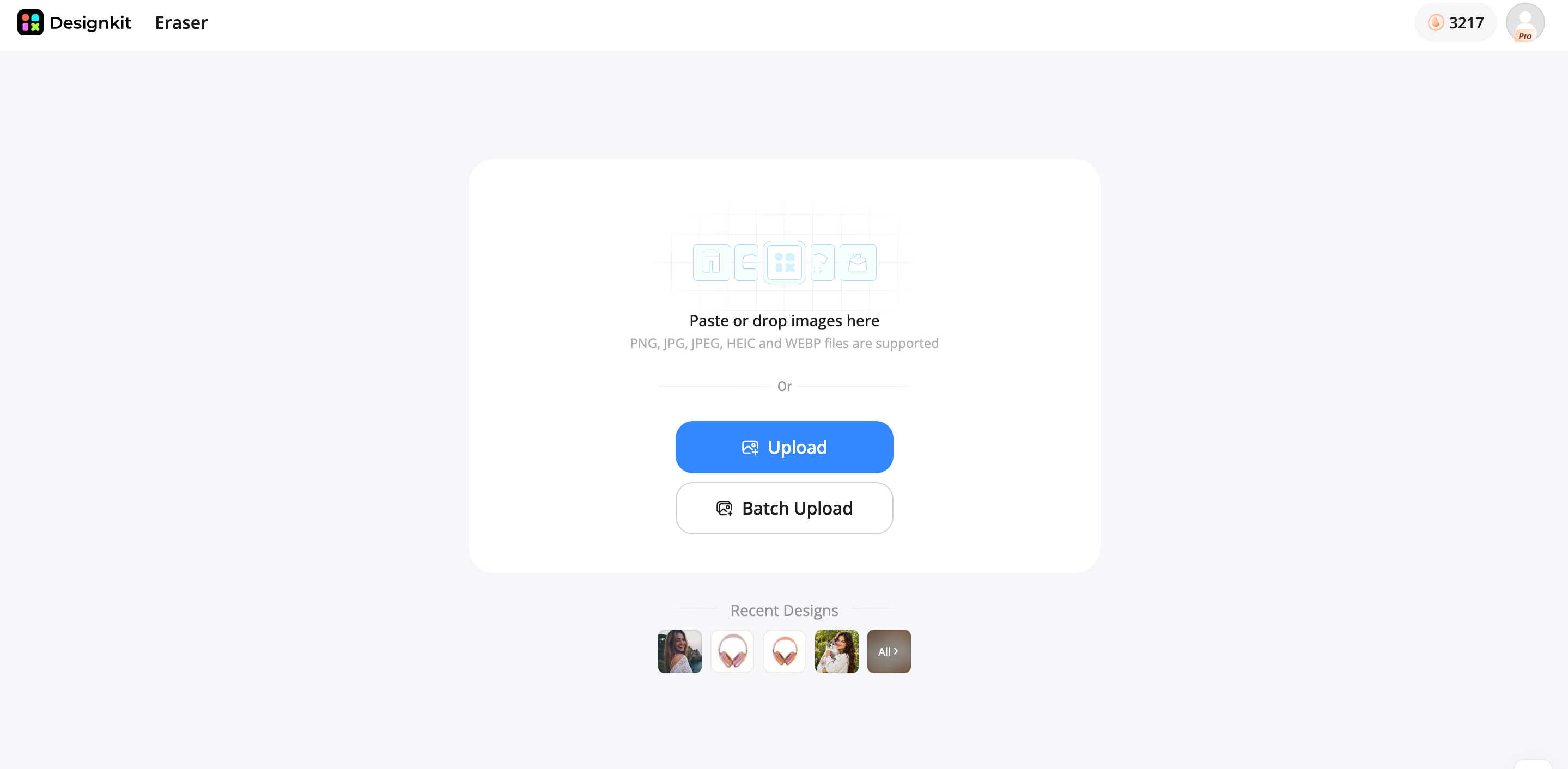 Remove a Watermark From an Image With Designkit Upload Your Image