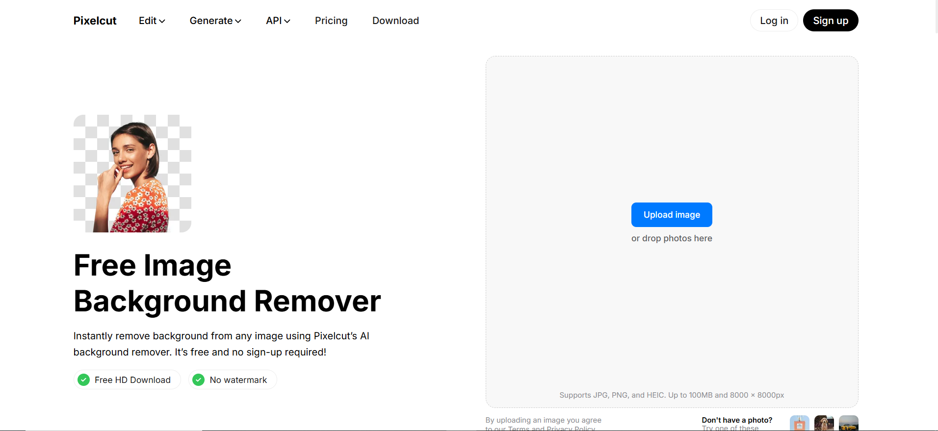 Remove Background with Pixelcut