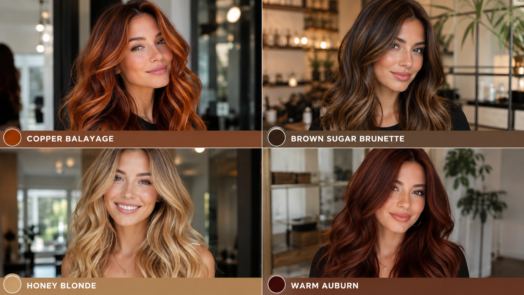 Warm Hair Color Ideas for a Natural Glow