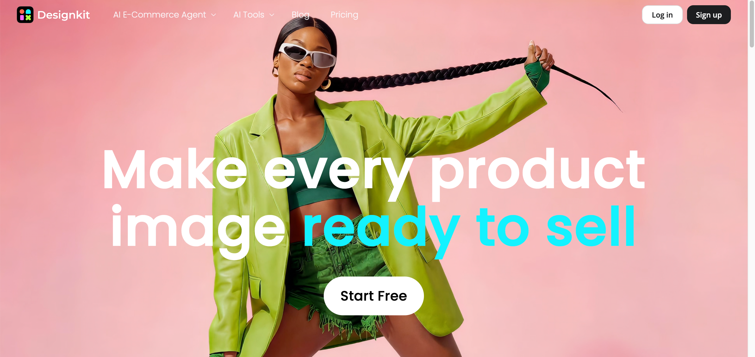 Pippit AI Alternative Designkit Landing Page