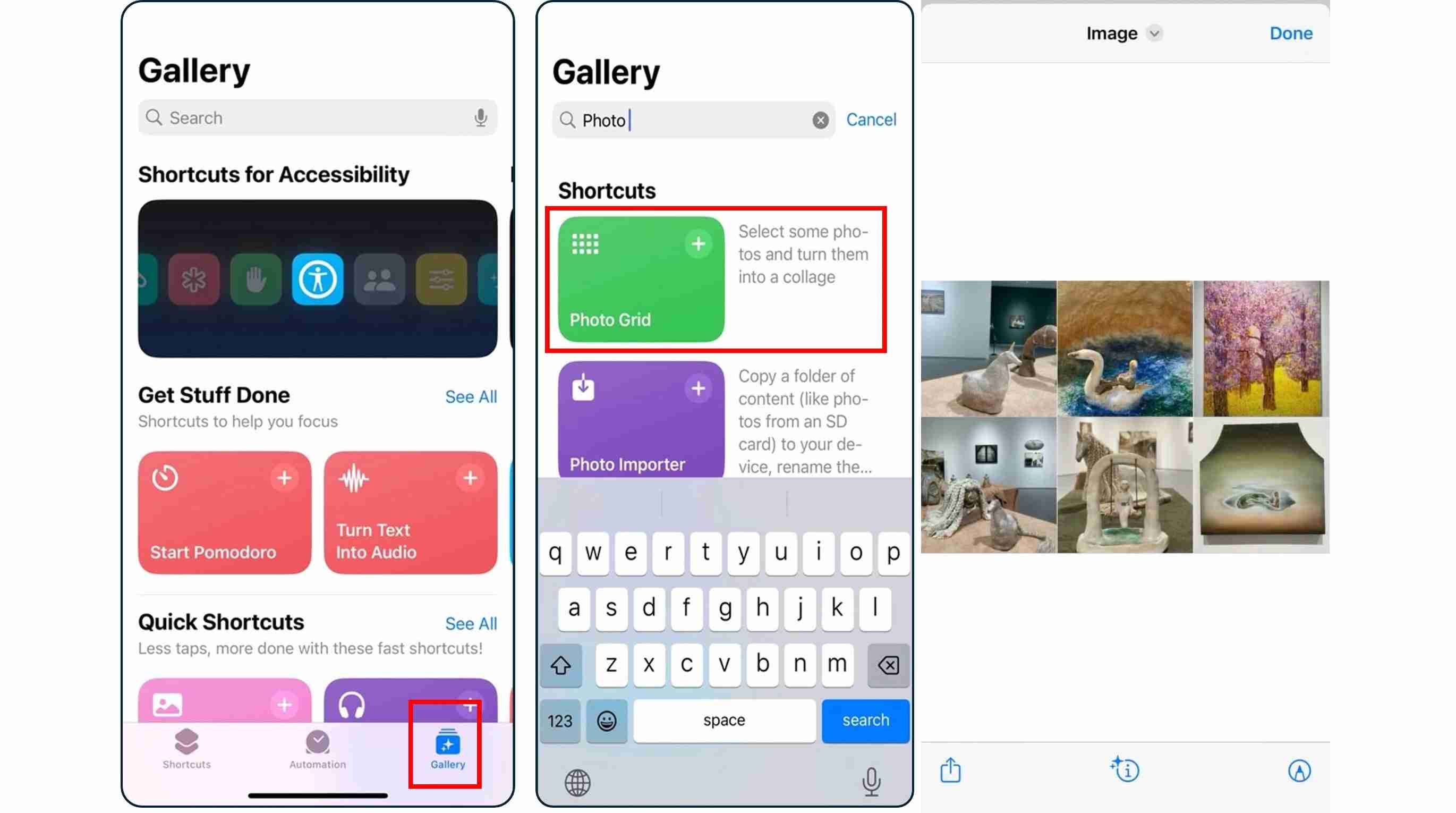 Use the Shortcuts app