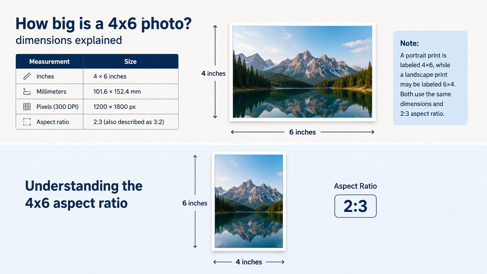 How big is a 4x6 photo? 4x6 dimensions explained