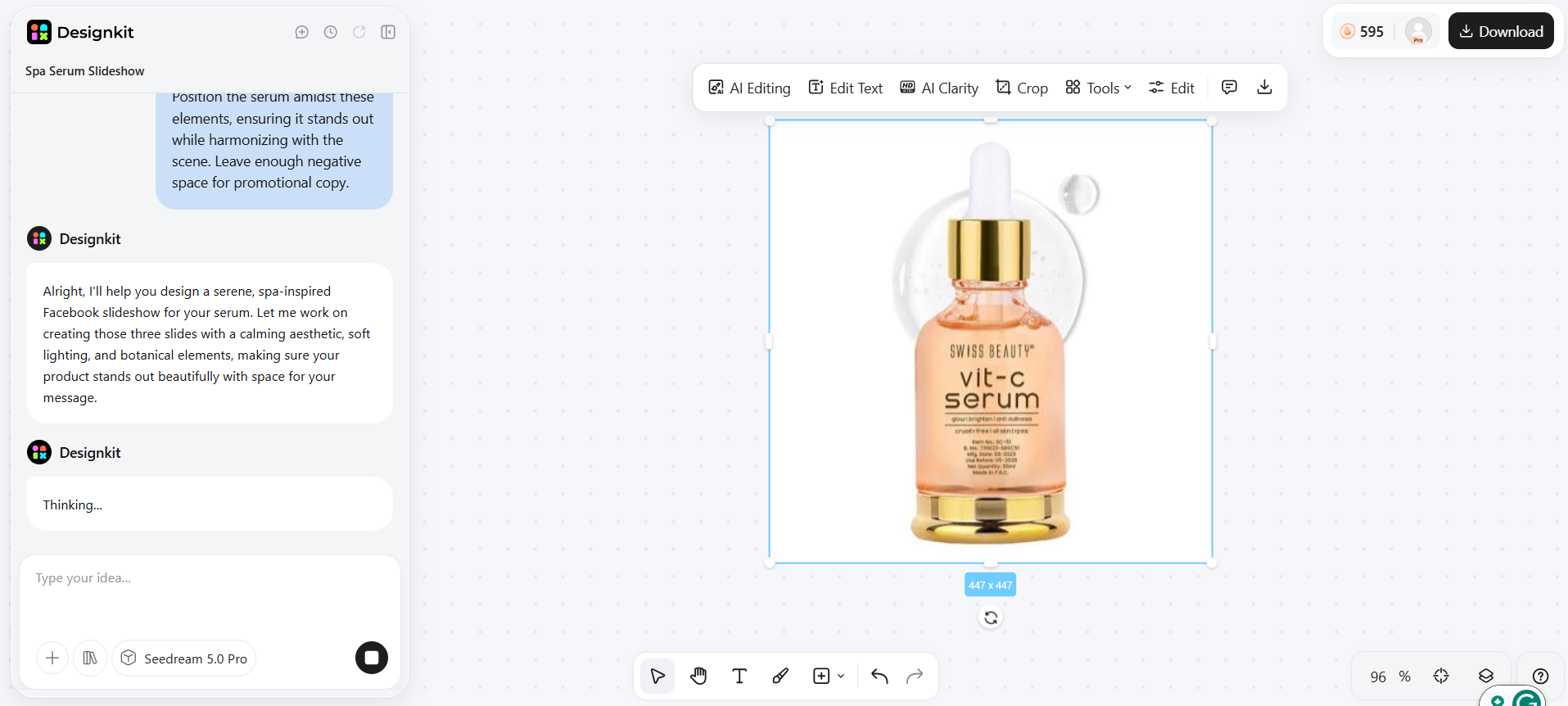 How to Use Designkit in a Facebook Slideshow Workflow Generate and Customize Slide-Ready Visuals