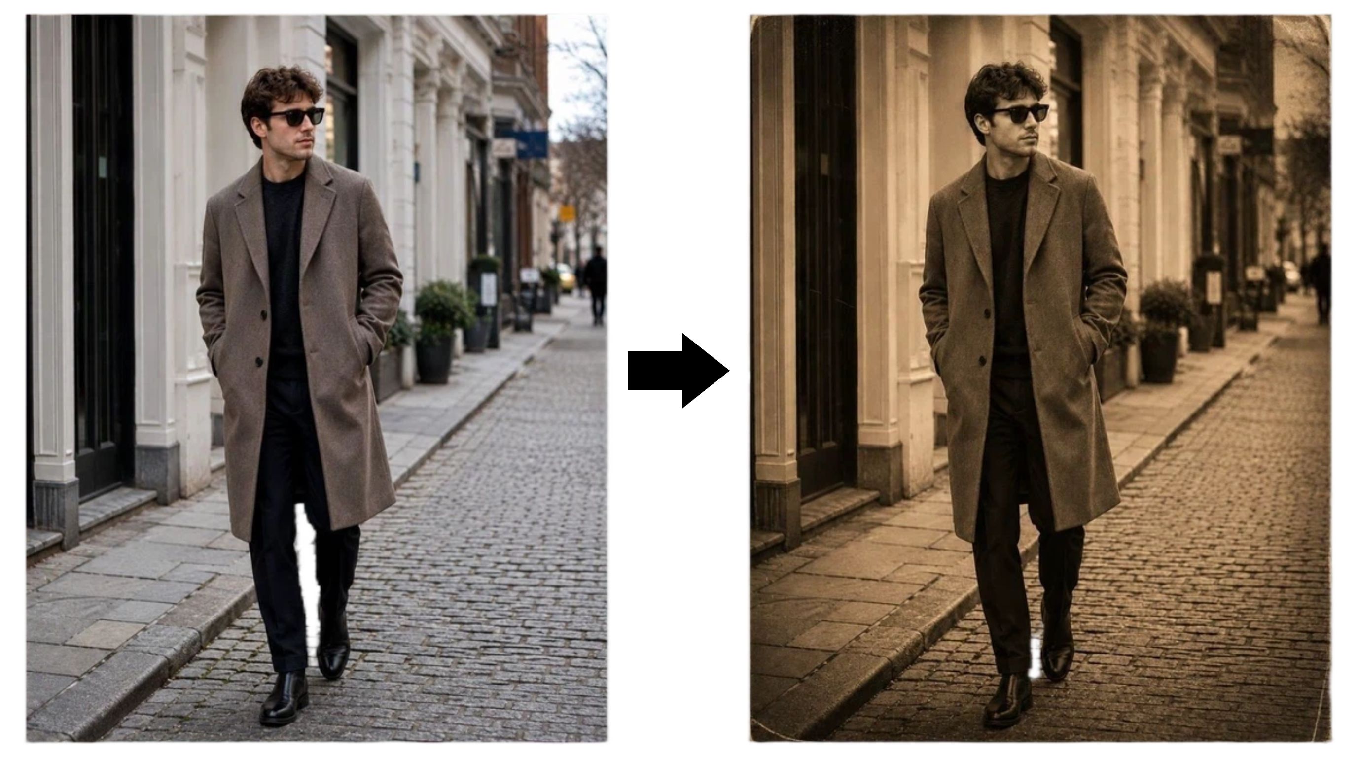 Prompts for Photo Editing Vintage Photo Style Transformation