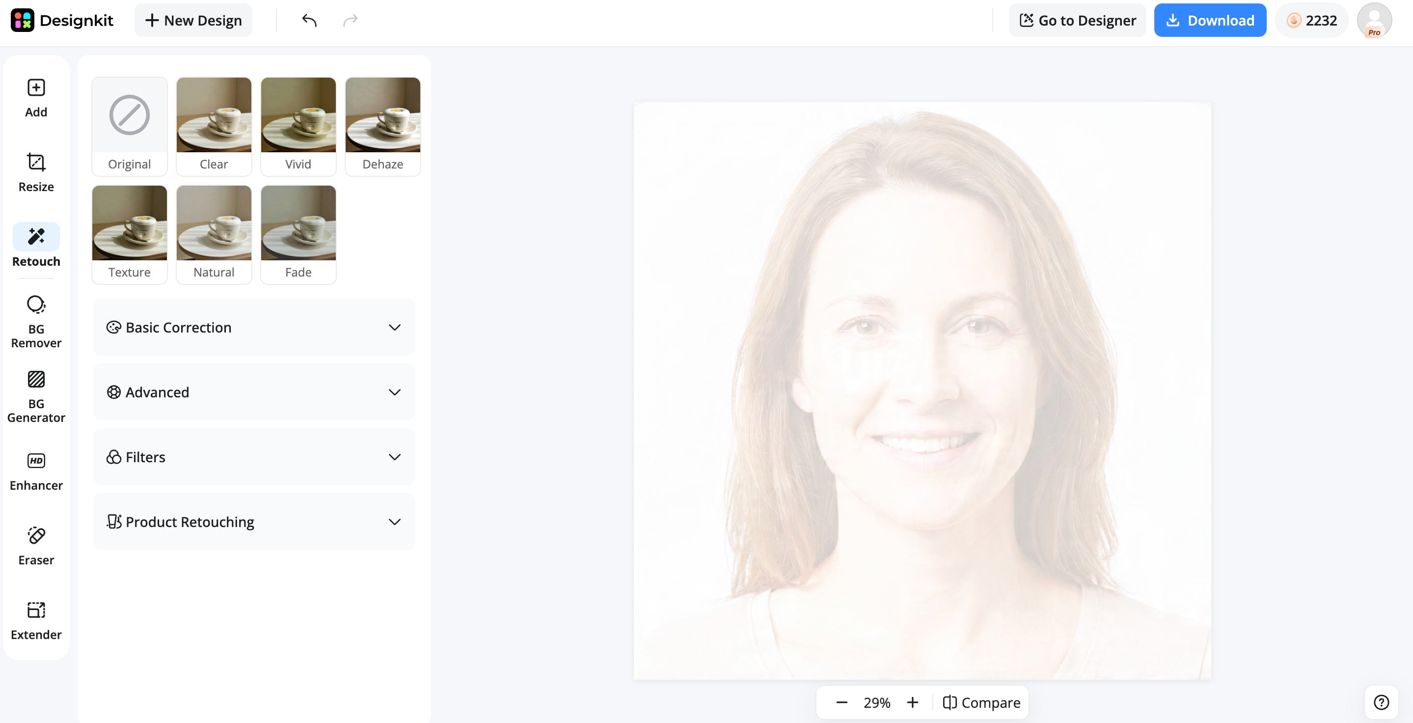 Enhance and adjust the image