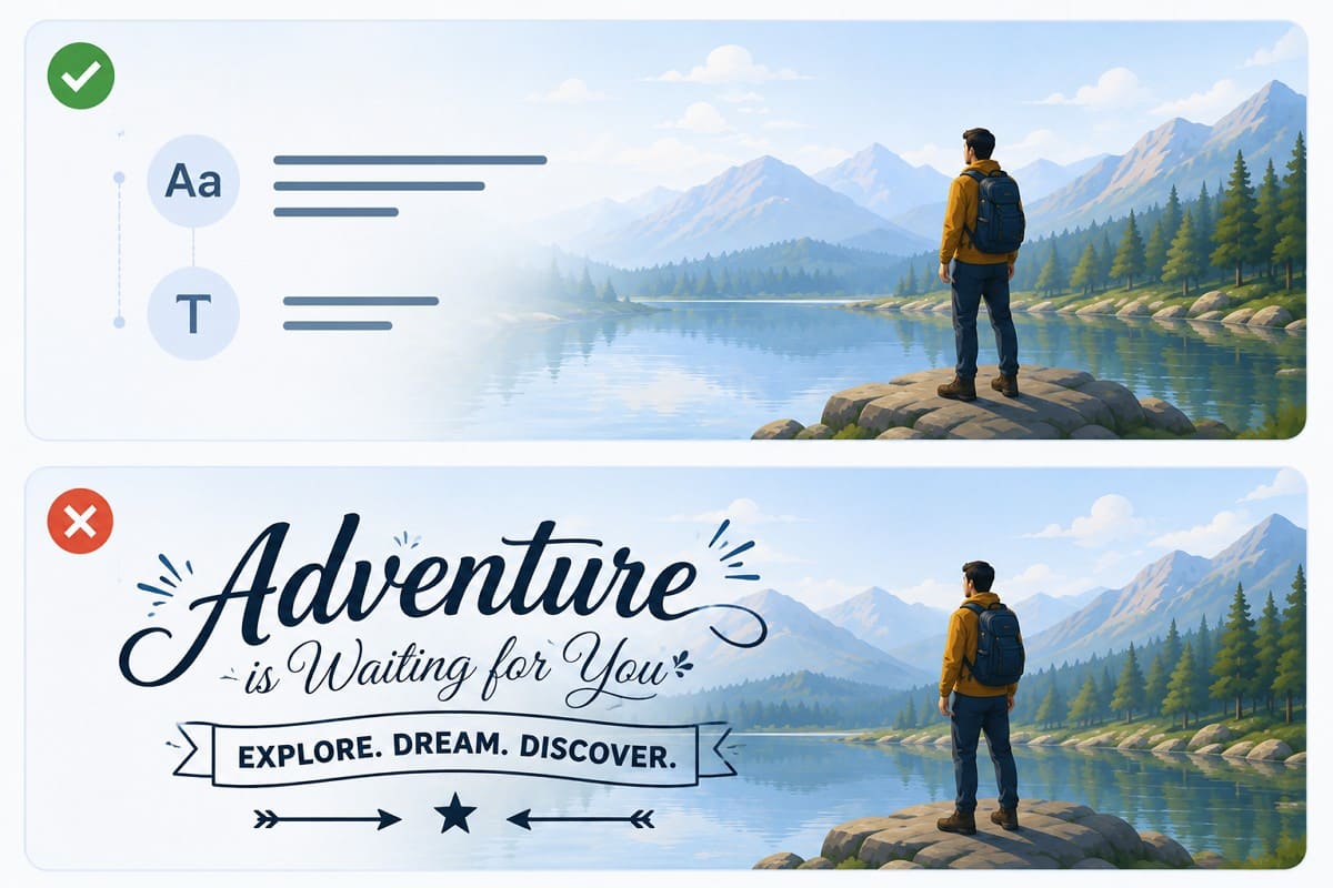 text choose a legible font