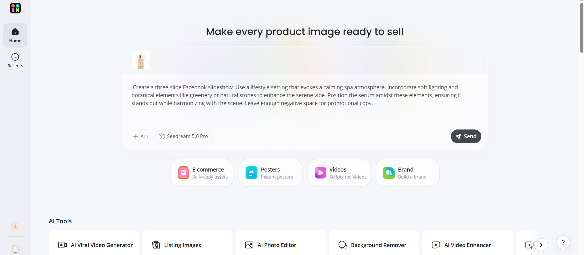 How to Use Designkit in a Facebook Slideshow Workflow Upload Product Photos and Campaign Notes