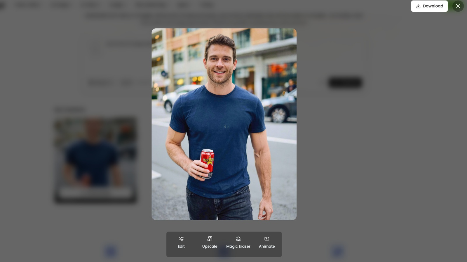 How to generate AI images with Fotor AI Edit and export