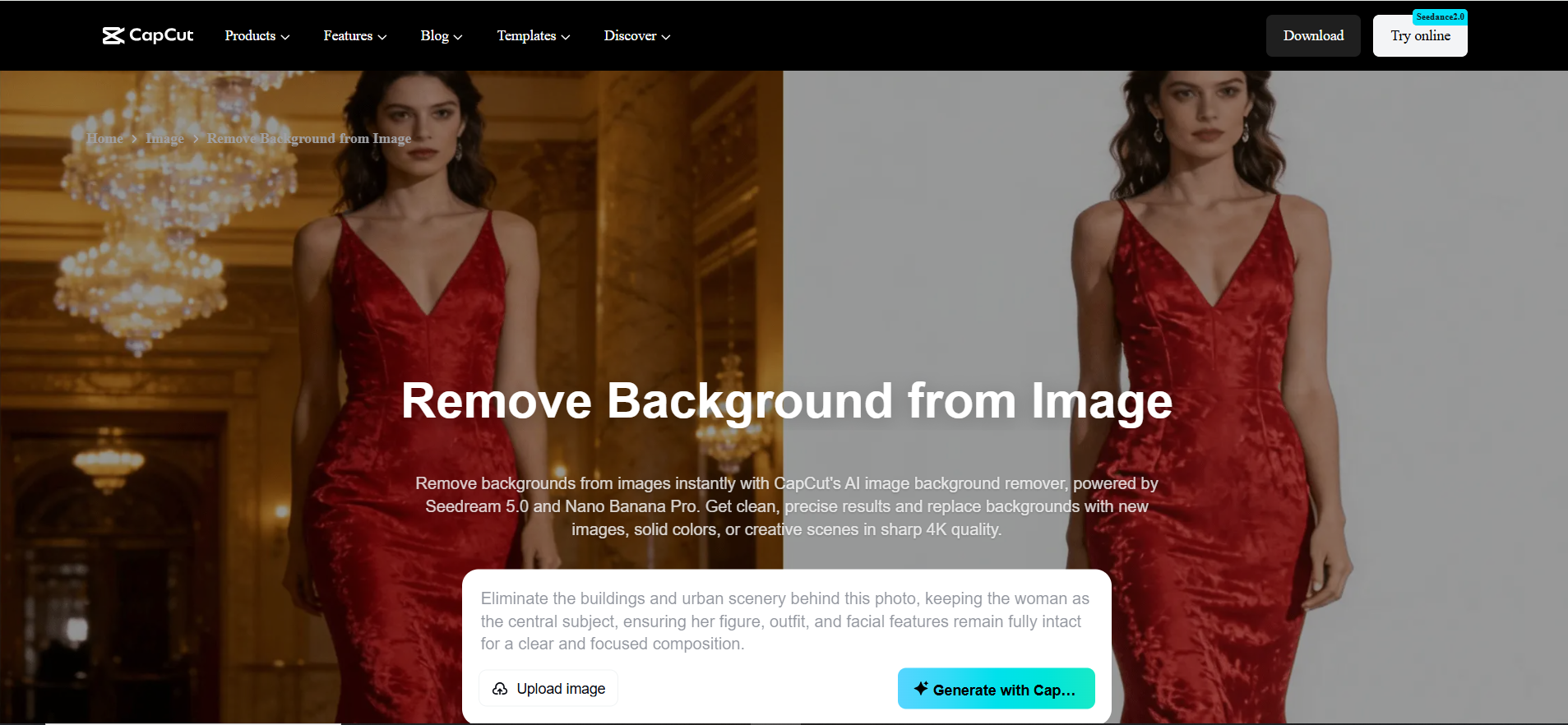 Remove Background with CapCut