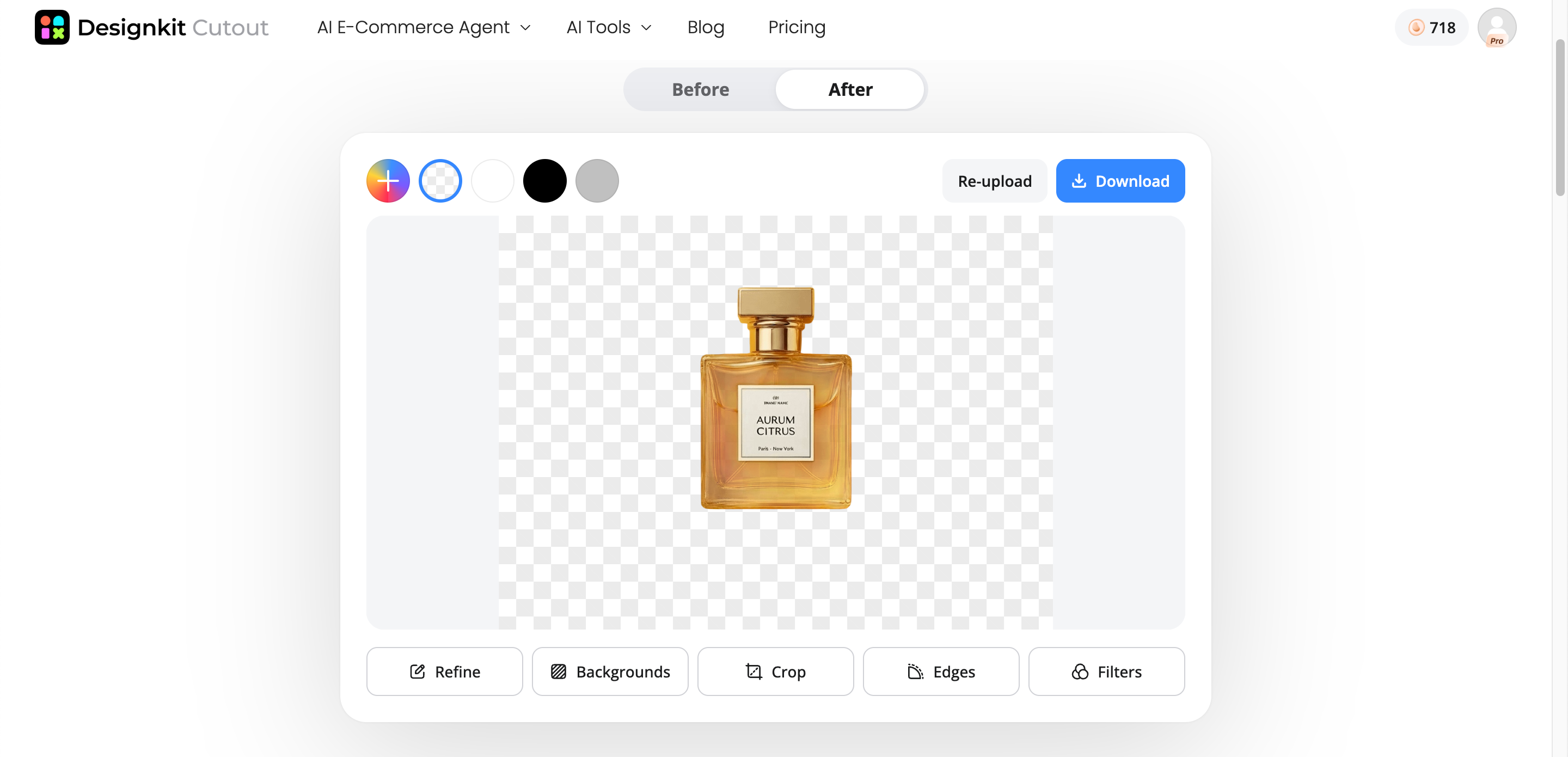How to Remove Background from an Image with Designkit Remove and Customize the Background