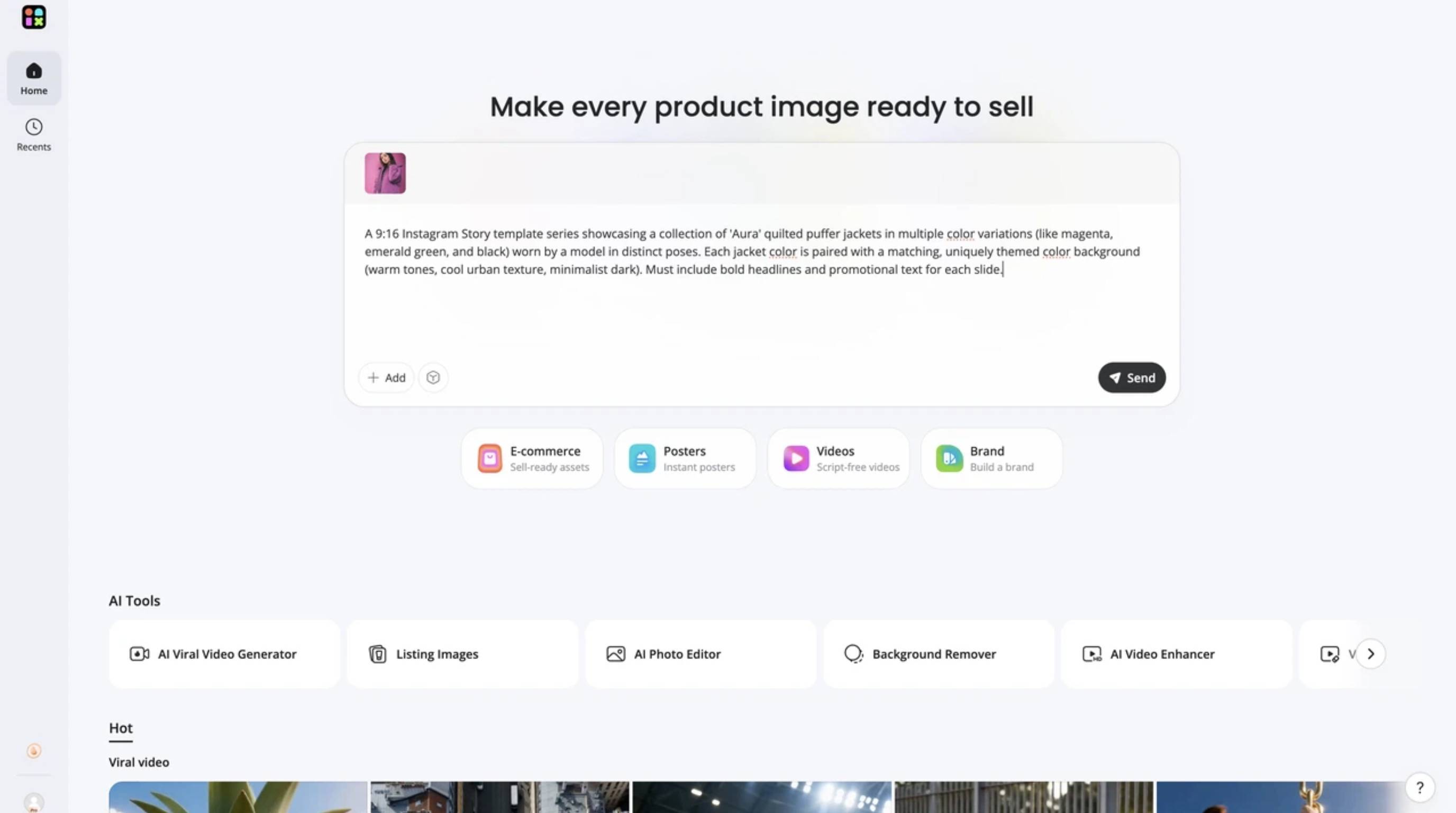 How to create marketing graphics with Designkit Upload your product images