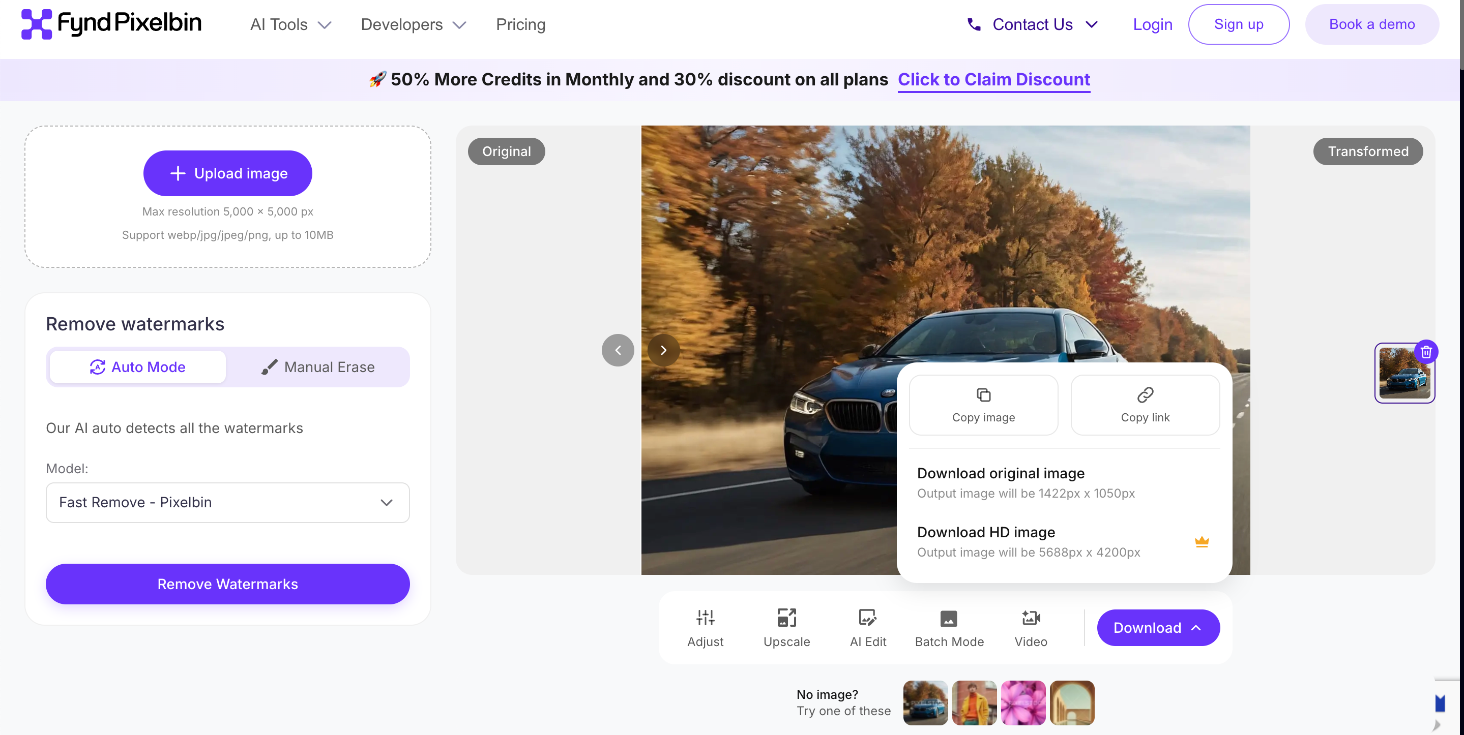 How Pixelbin Removes Watermarks From Photos Preview and Download