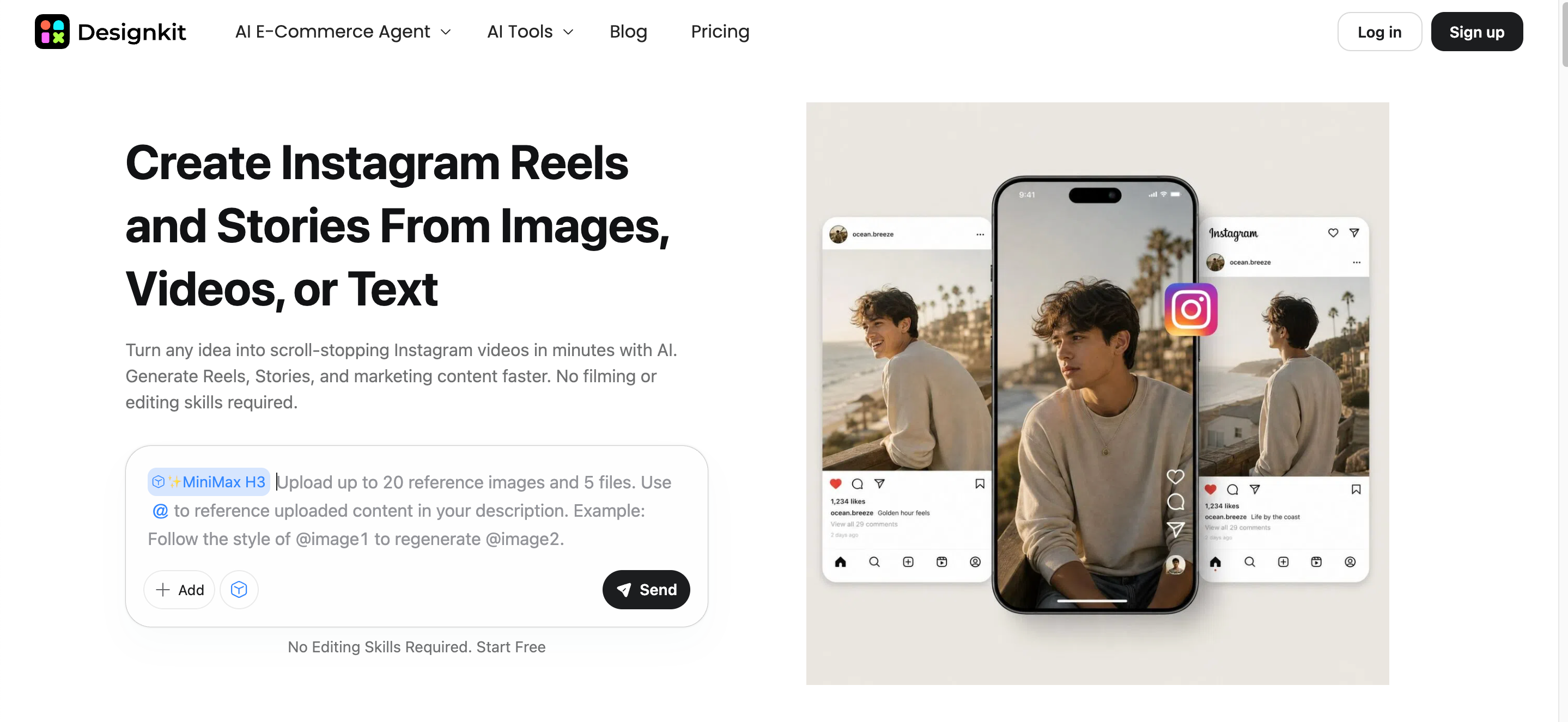 Designkit's AI Instagram Content Maker