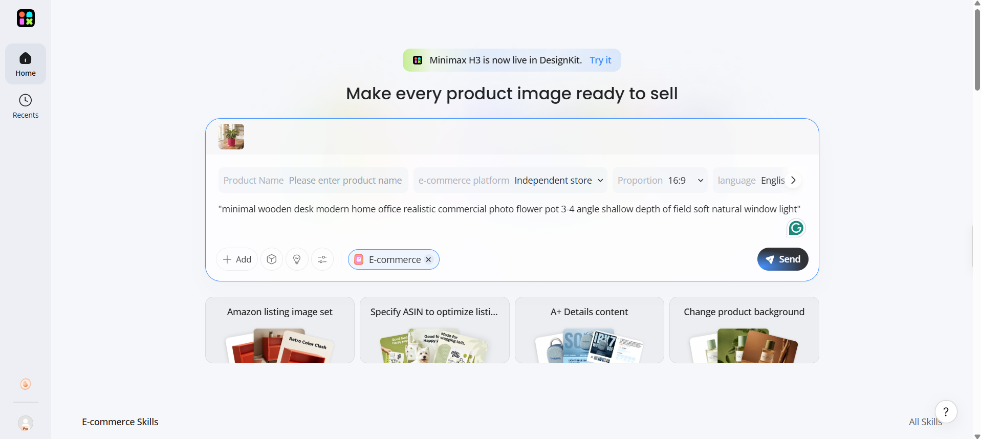 How to Create Ecommerce Visuals With Designkit Upload Your Product Image