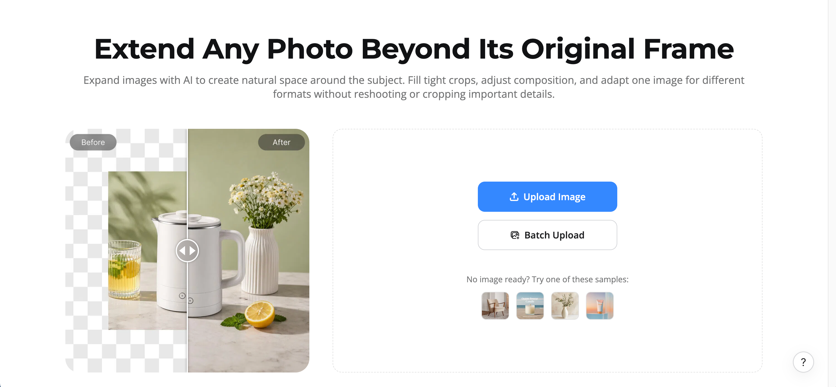 Designkit AI image extender