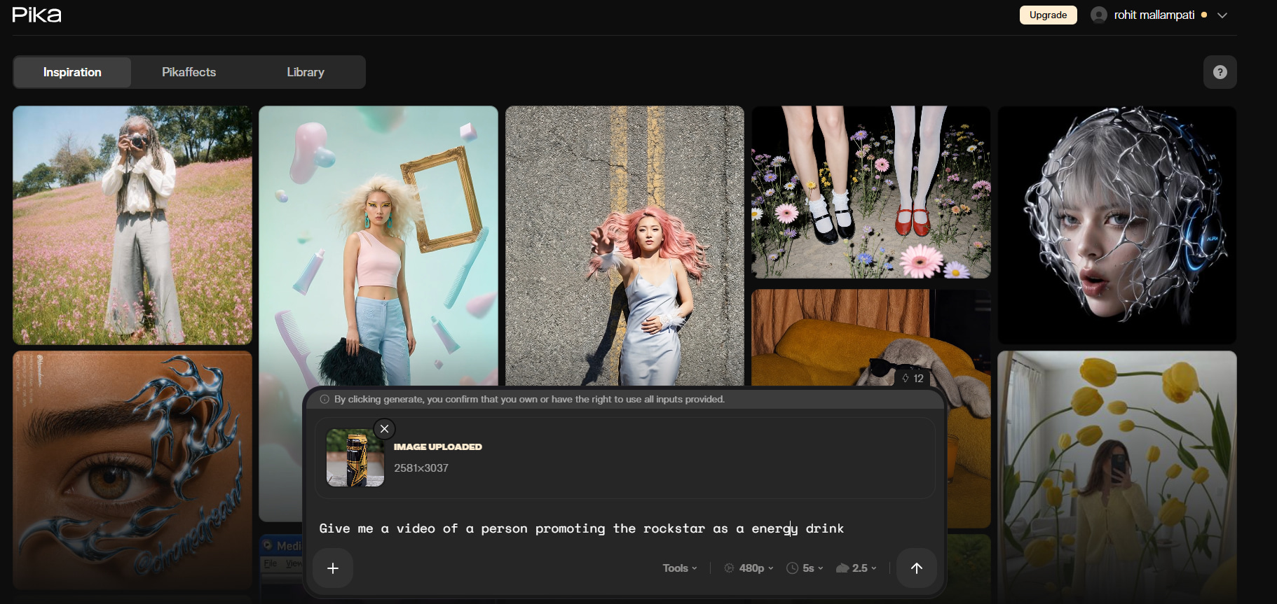 How does PixVerse AI generate videos Add your prompt or image