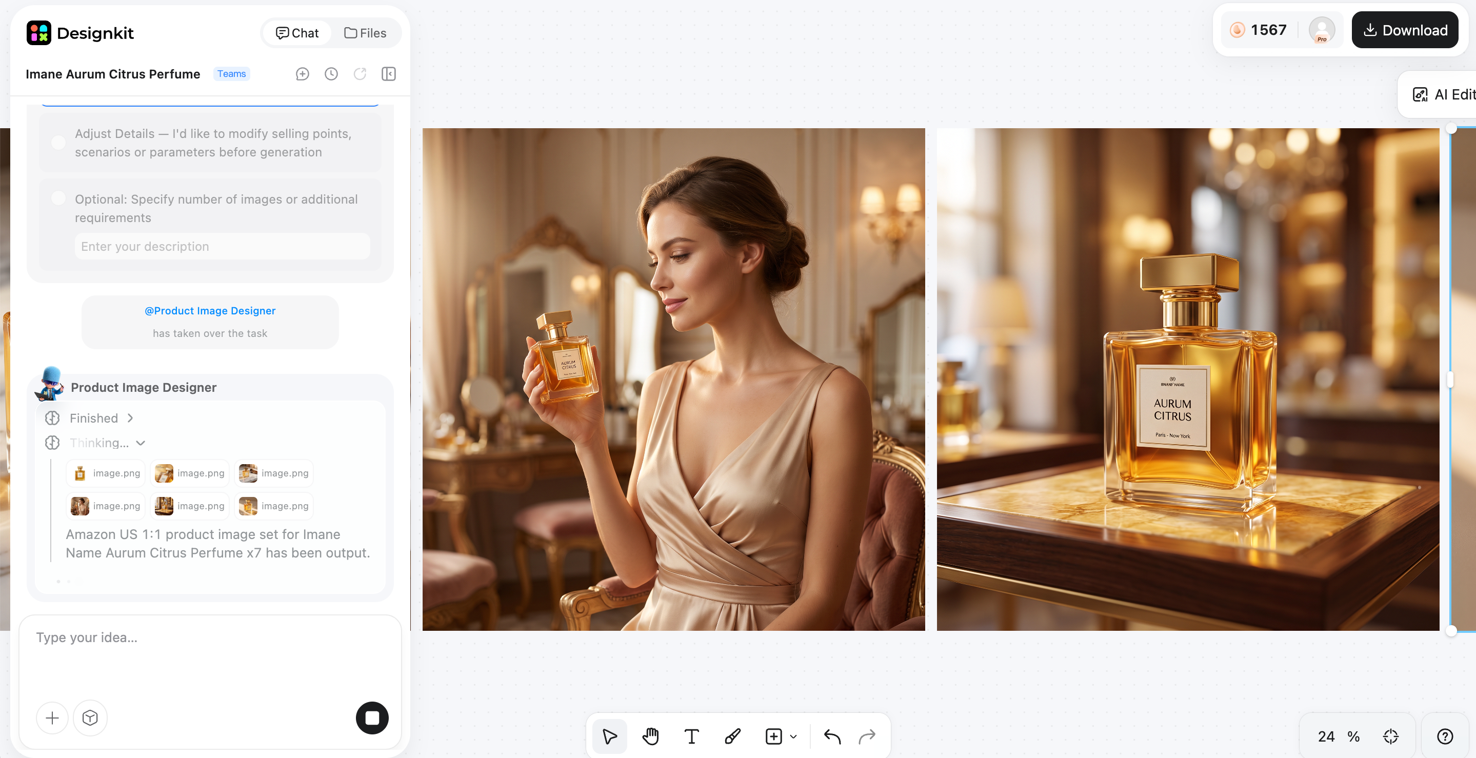 Remove Backgrounds Faster and Create New Visuals Generate Marketing-Ready Visuals