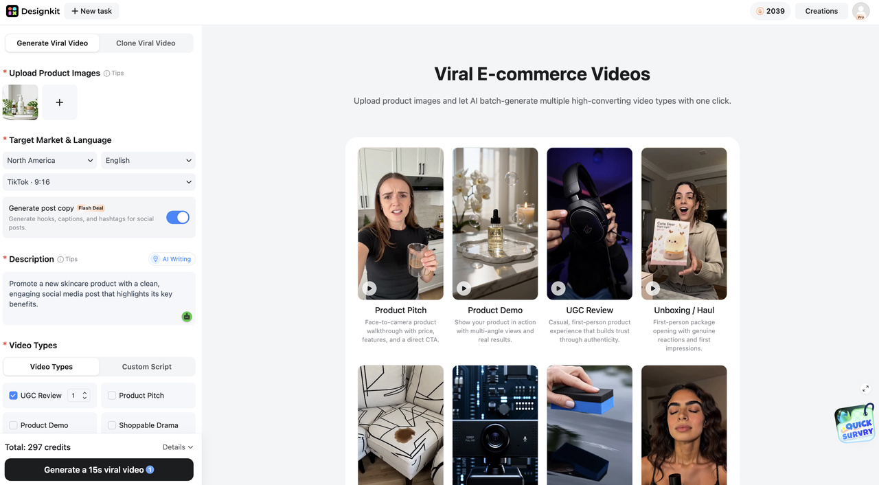 How to Create Social Media Content With Designkit Generate Your Copy and Video
