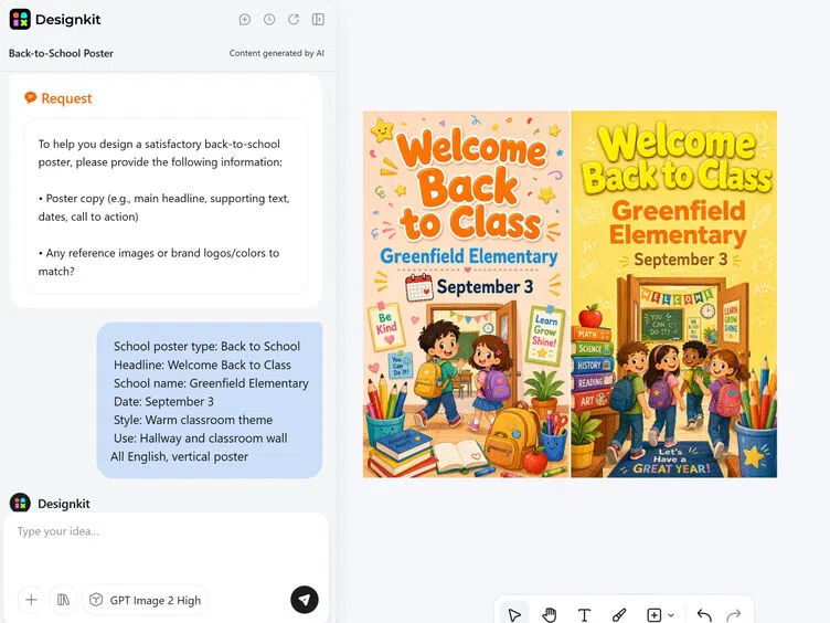 How to Make a School Poster with AI