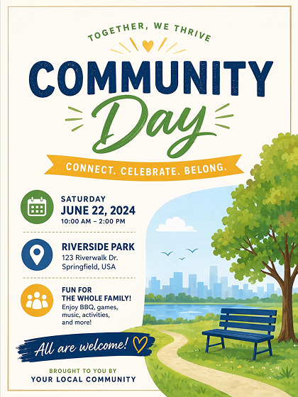 AI Generated Local Event Poster