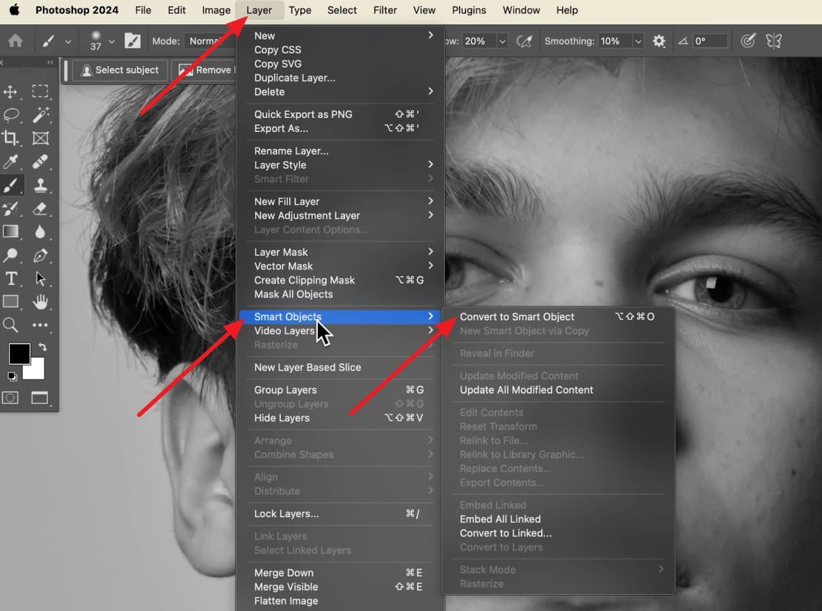convert to smart objects convert to smart objects