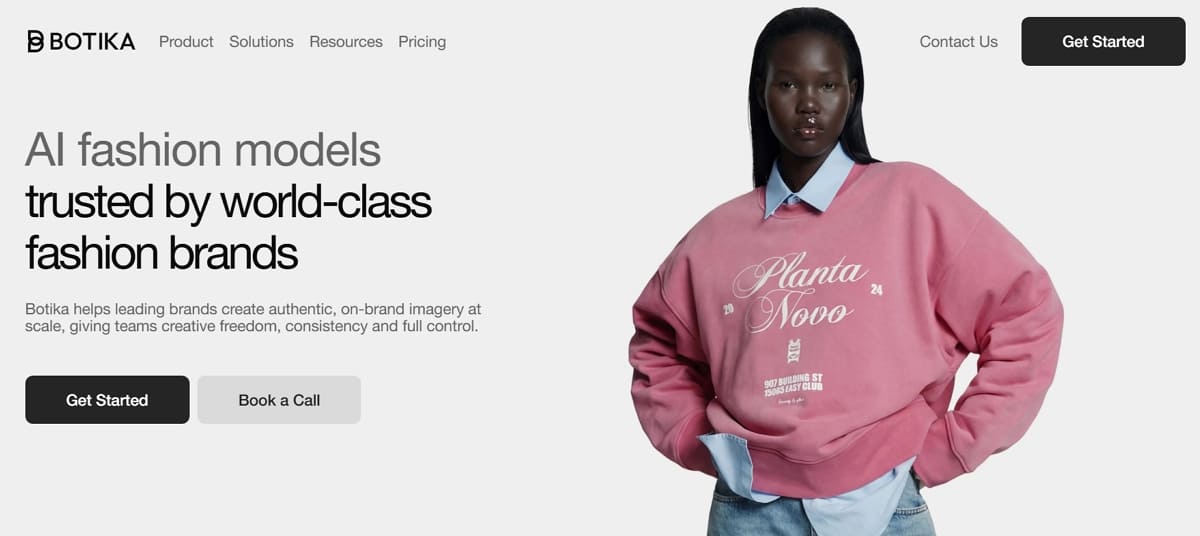 botika ai clothing model generator