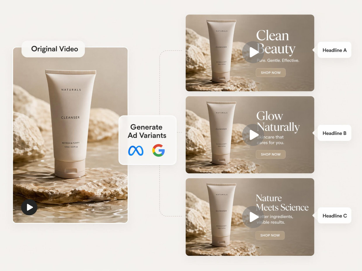 Create Multiple Ad Variations From One Video
