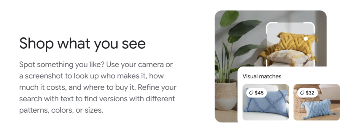 Google Lens Shop what you see