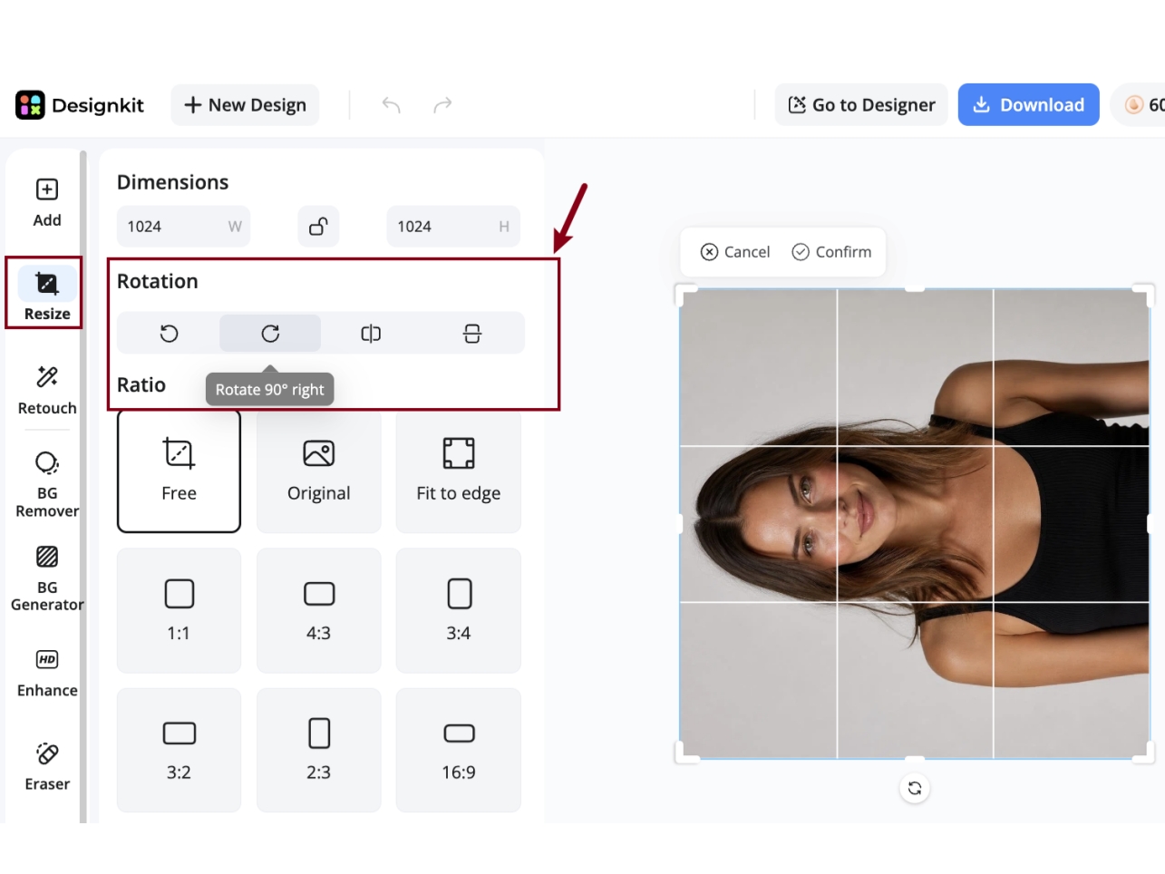 Adjust Direction and Orientation