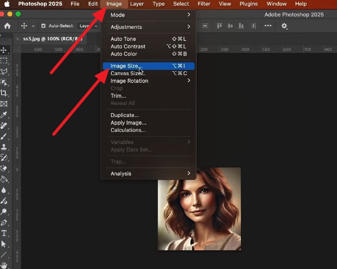 set the image size set the image size
