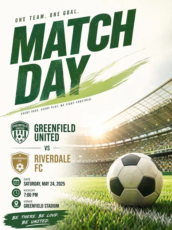 AI Generated Game Day Poster